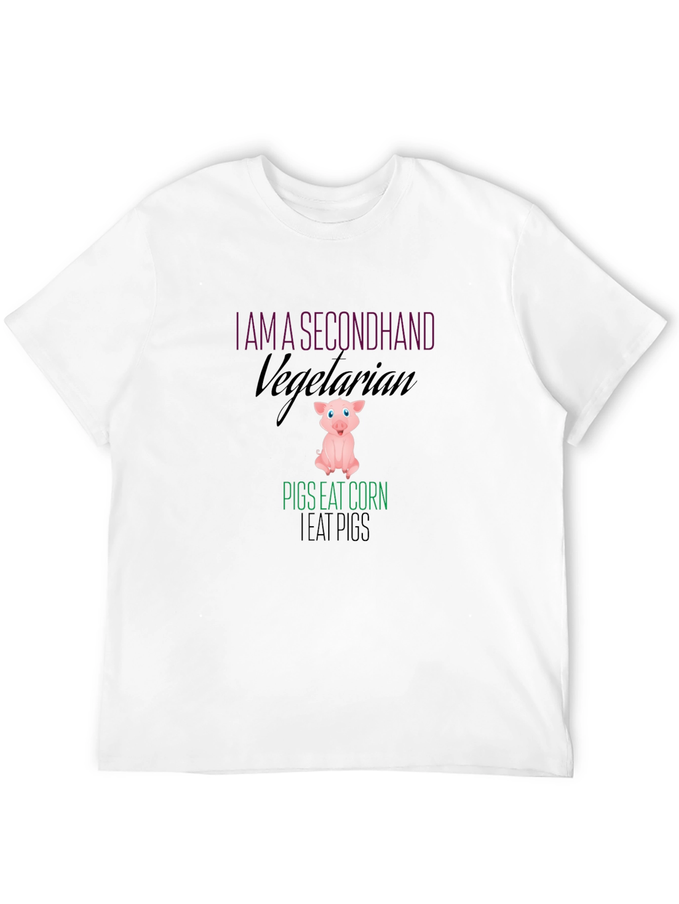 Secondhand Vegetarian Pig Graphic Tee
