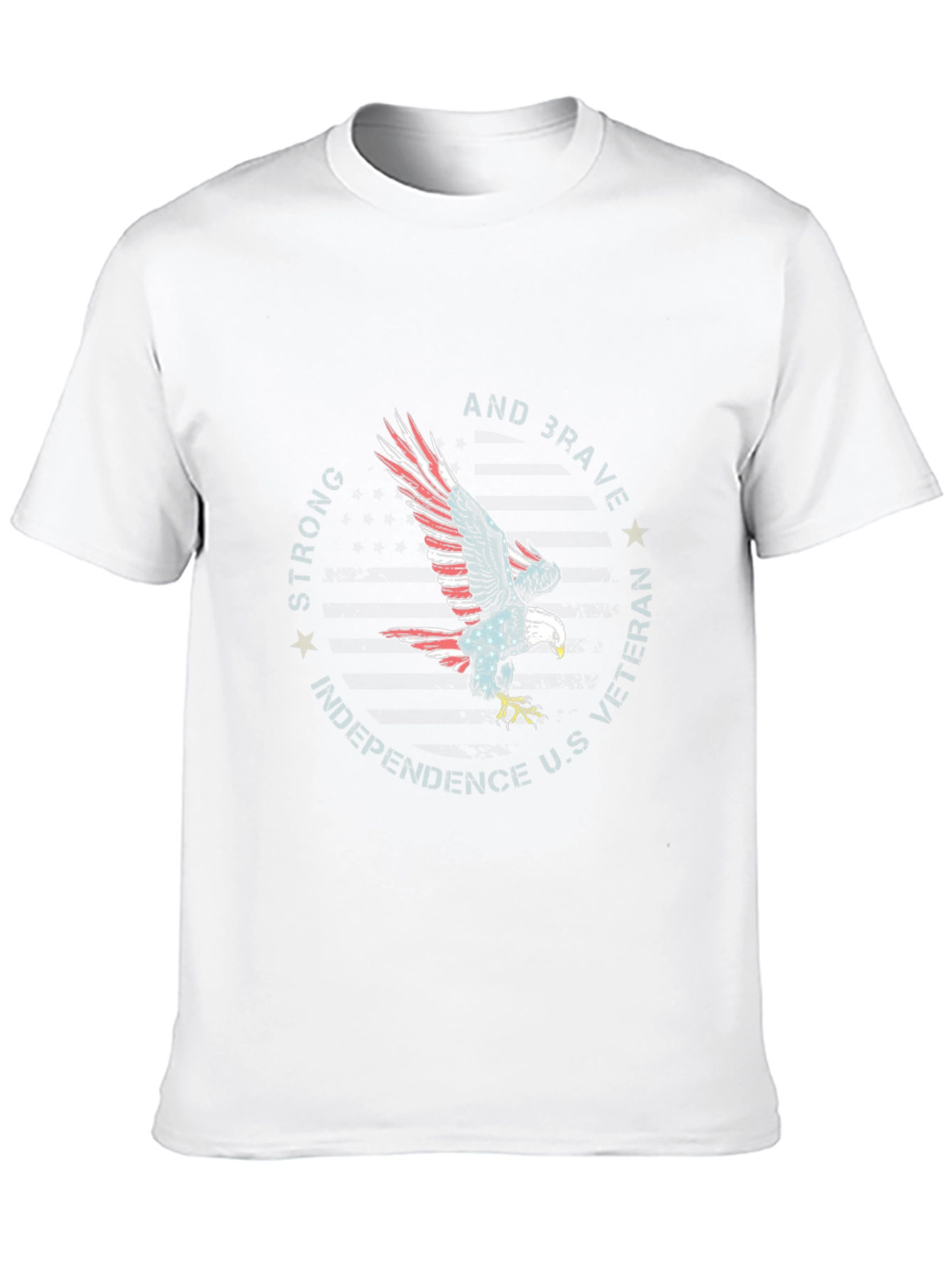 Patriotic Eagle Veteran Graphic T-Shirt