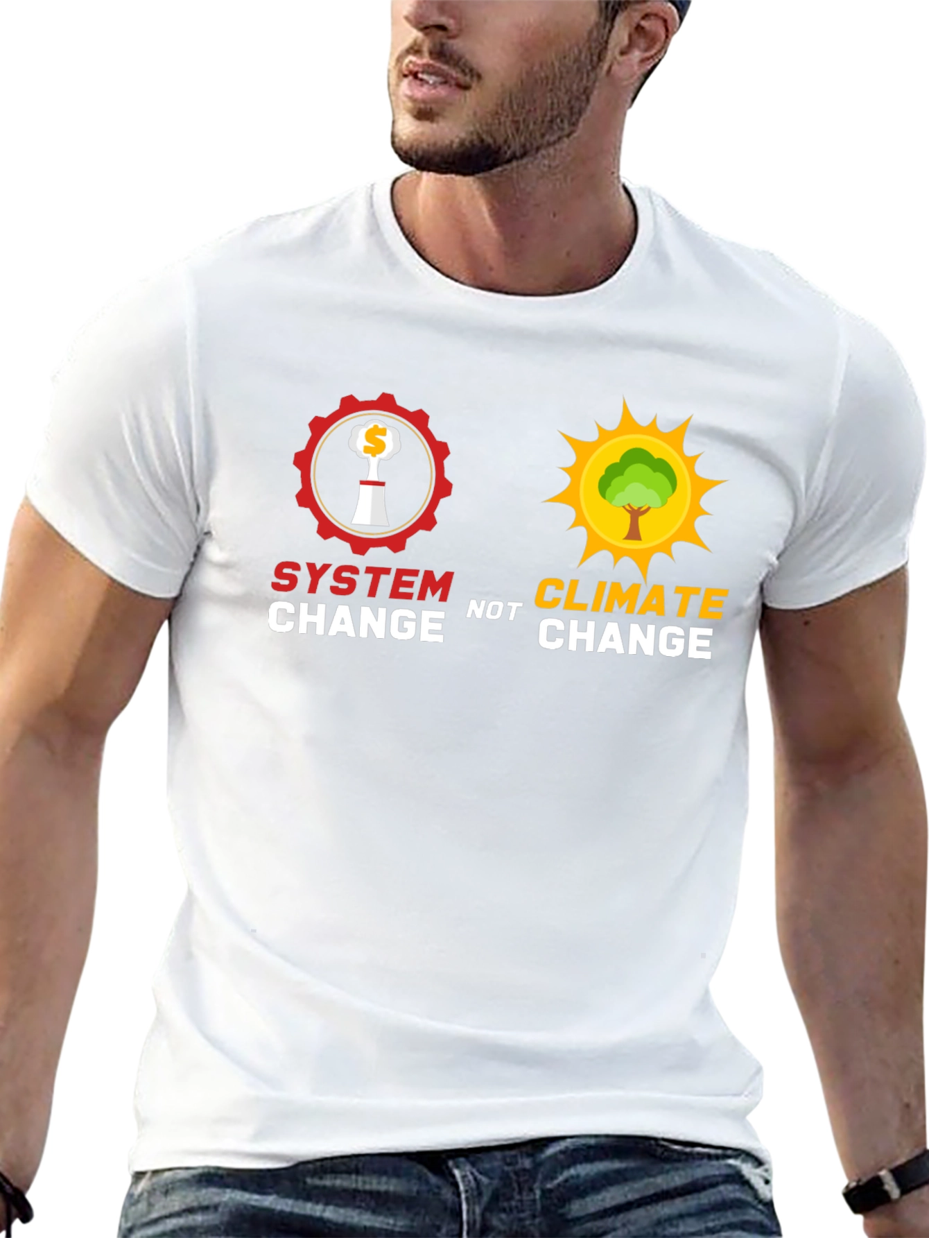 System Change Not Climate Change Black T-Shirt