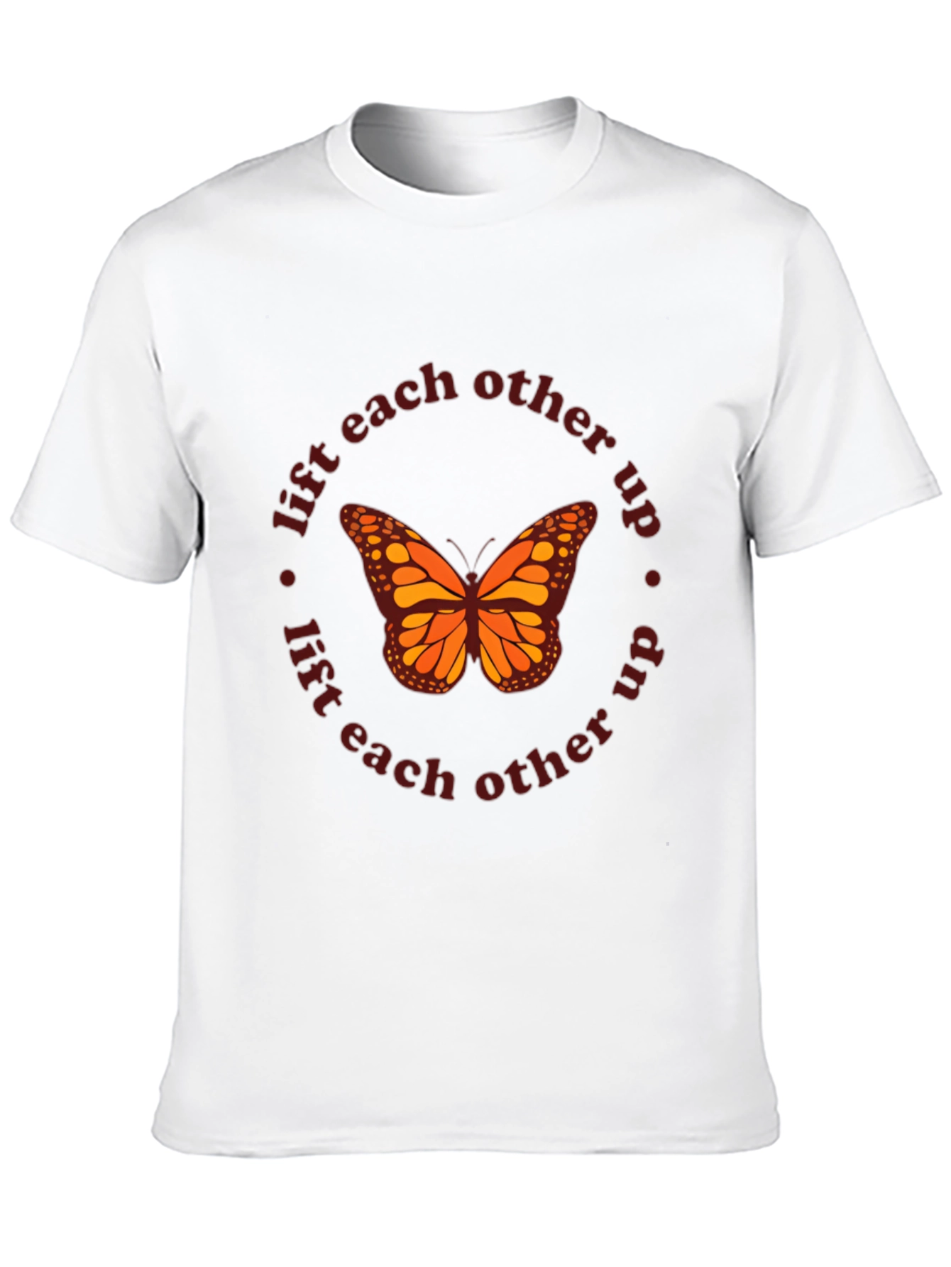 Butterfly Lift Each Other Up Black T-Shirt