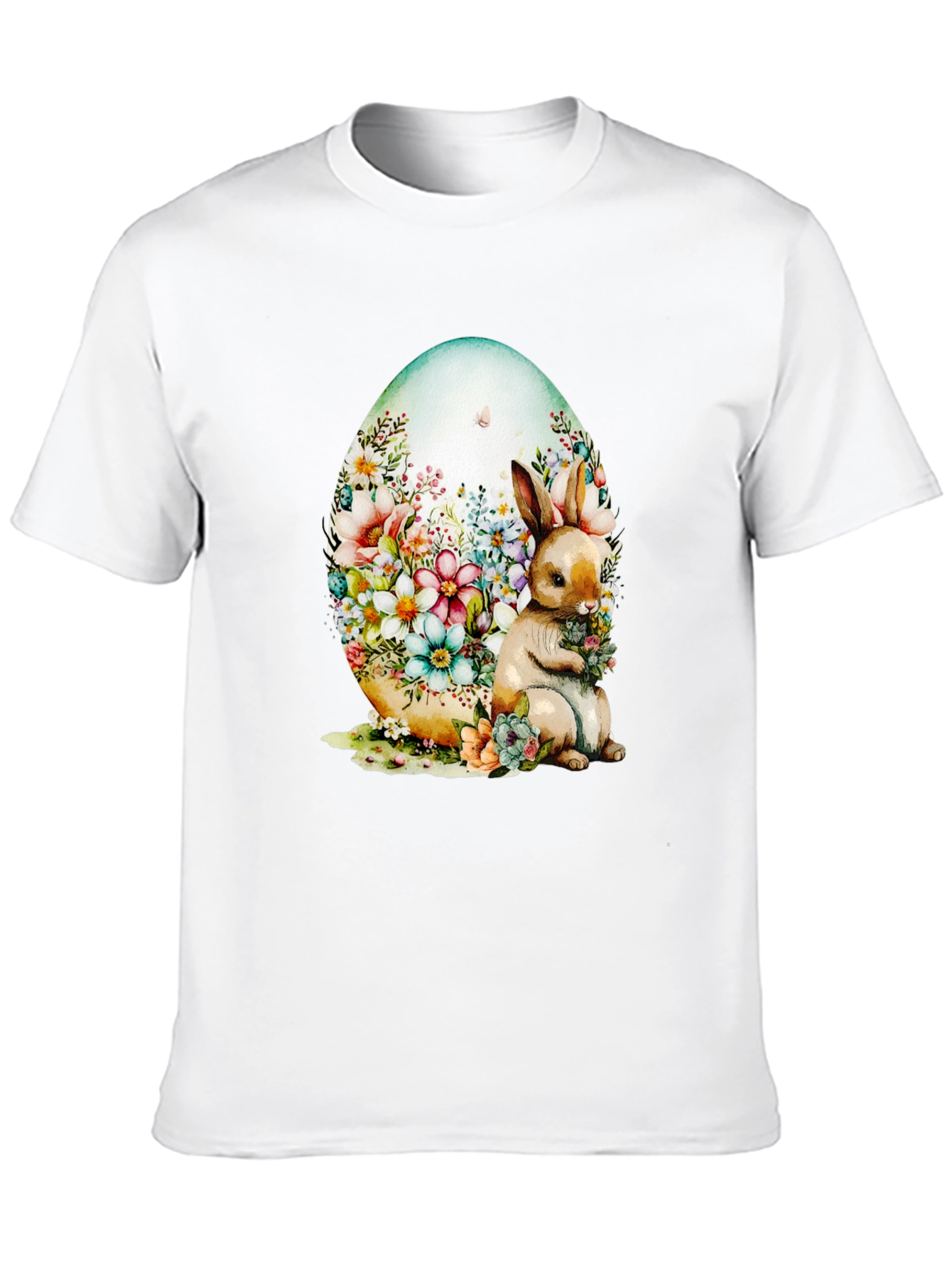 Floral Bunny Easter Egg T-Shirt