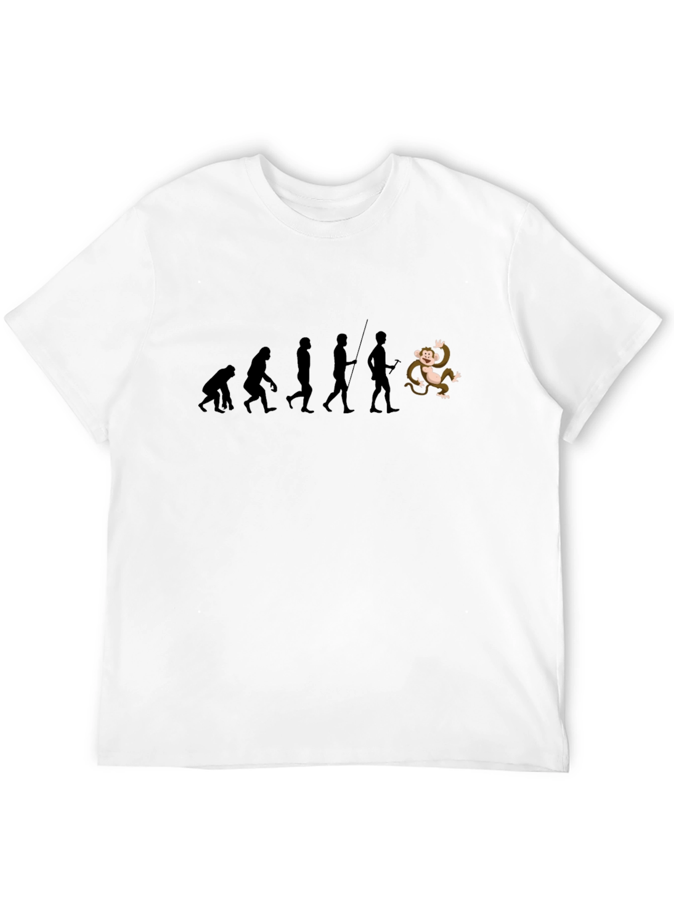 Evolution & Monkey Graphic T-Shirt