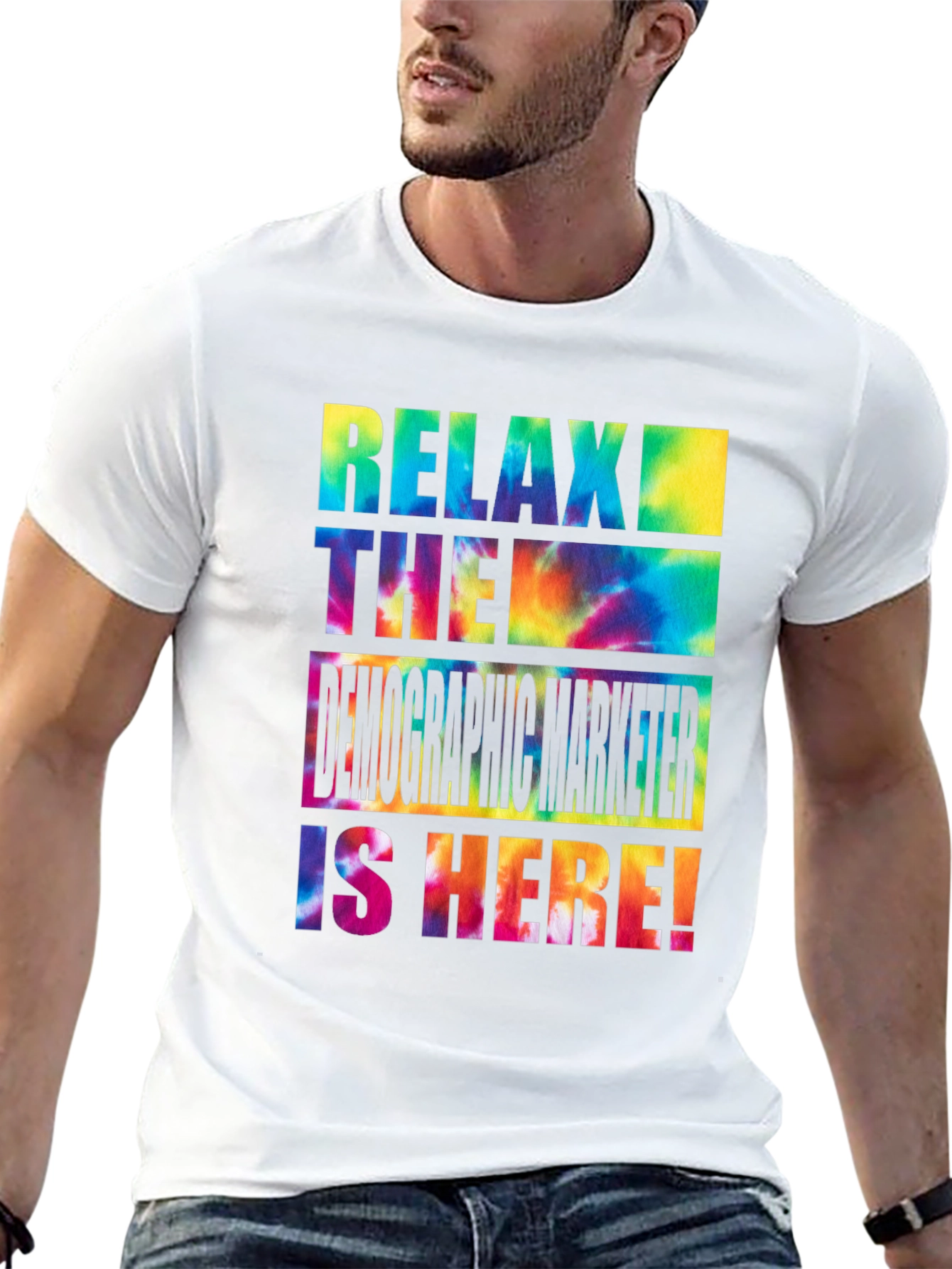 Relax Demographics Marketer Tie Dye T-Shirt