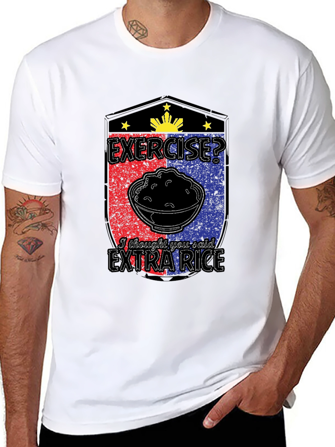 Exercise? Extra Rice T-Shirt