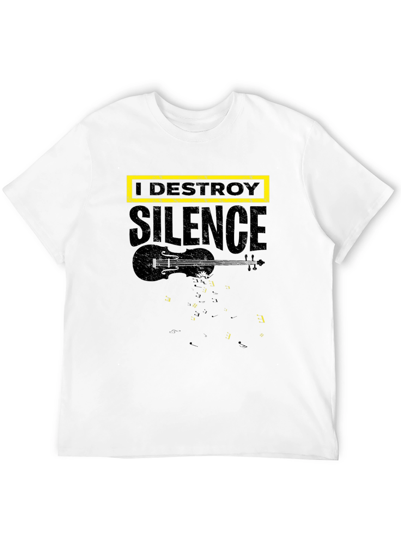 I Destroy Silence Graphic T-Shirt - Musician Tee