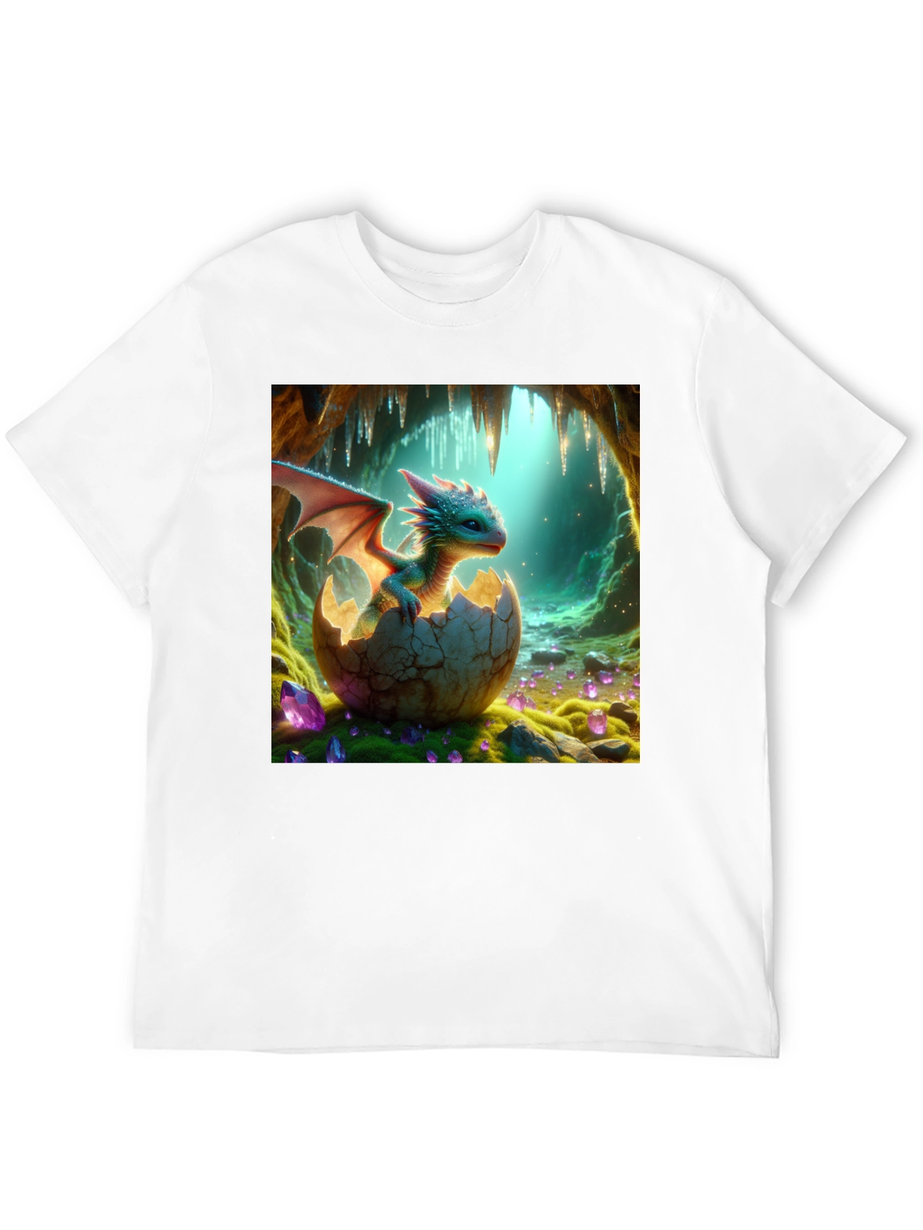 Dragon Hatchling T-Shirt: Mythical Creature Design