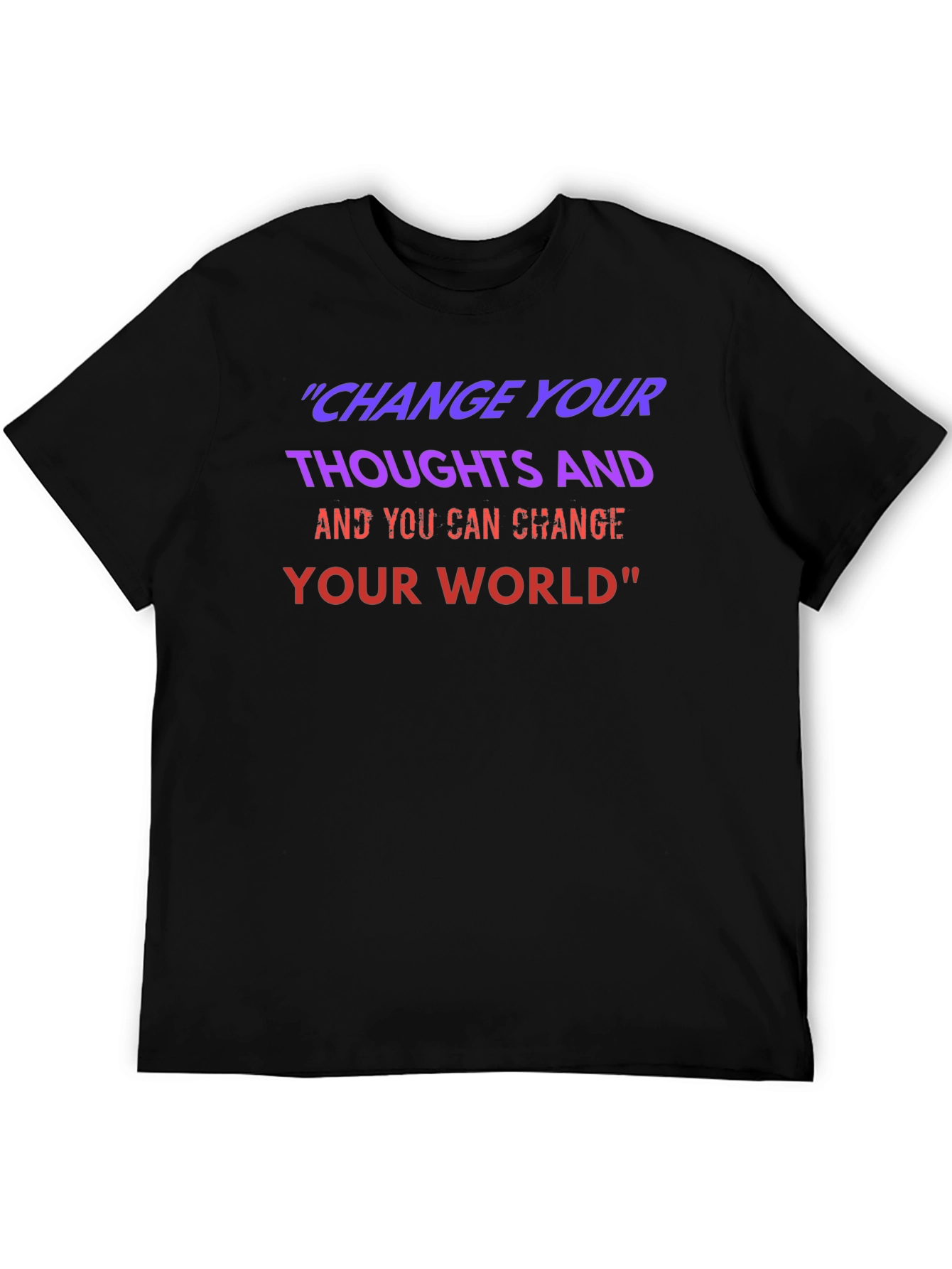 Inspirational Graphic T-Shirt - Change Your World