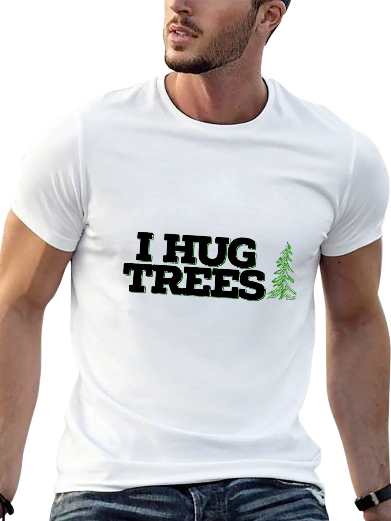 I Hug Trees Graphic Tee - Nature Lover Shirt