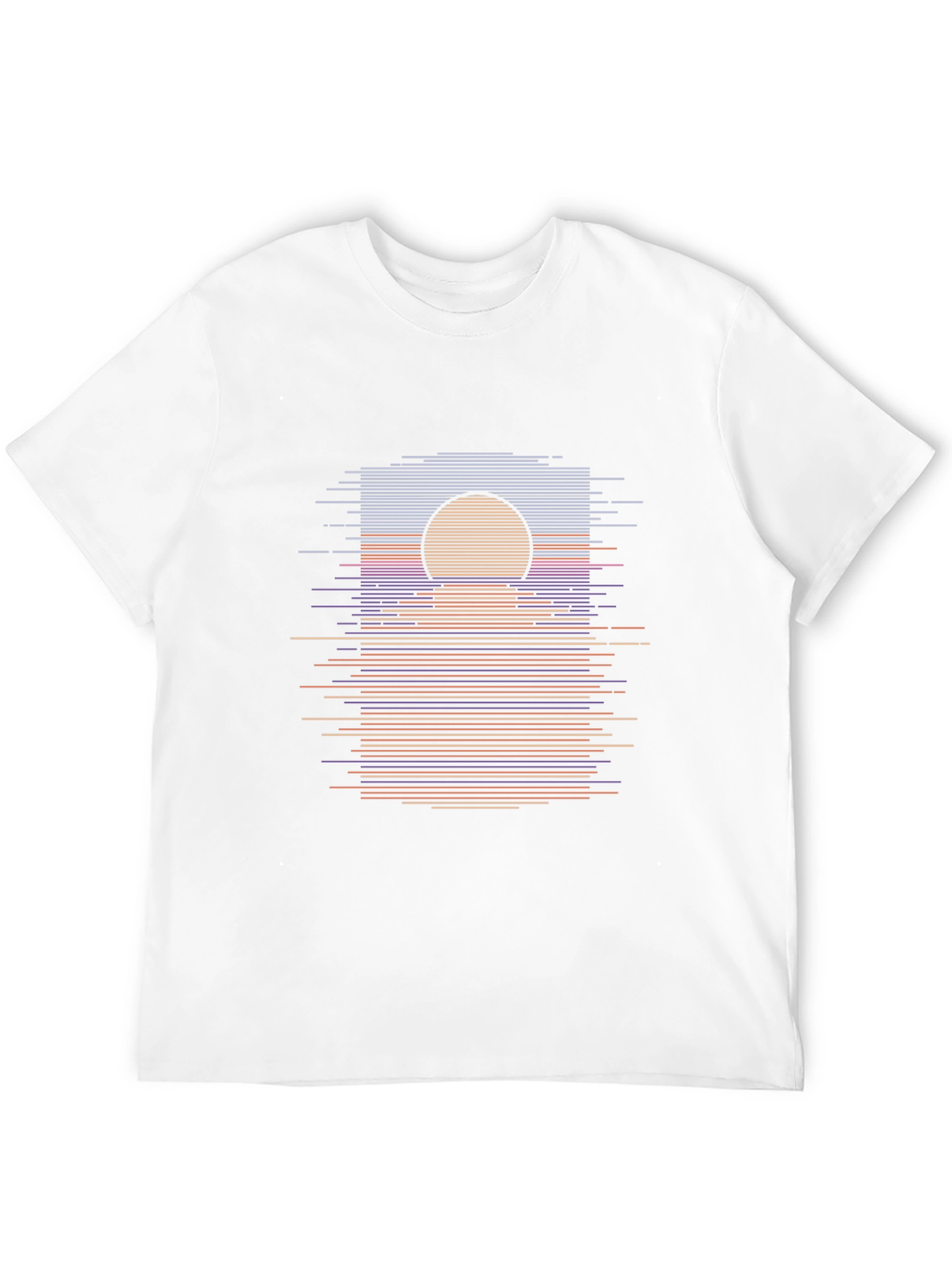 Retro Sunset Graphic Tee - Black