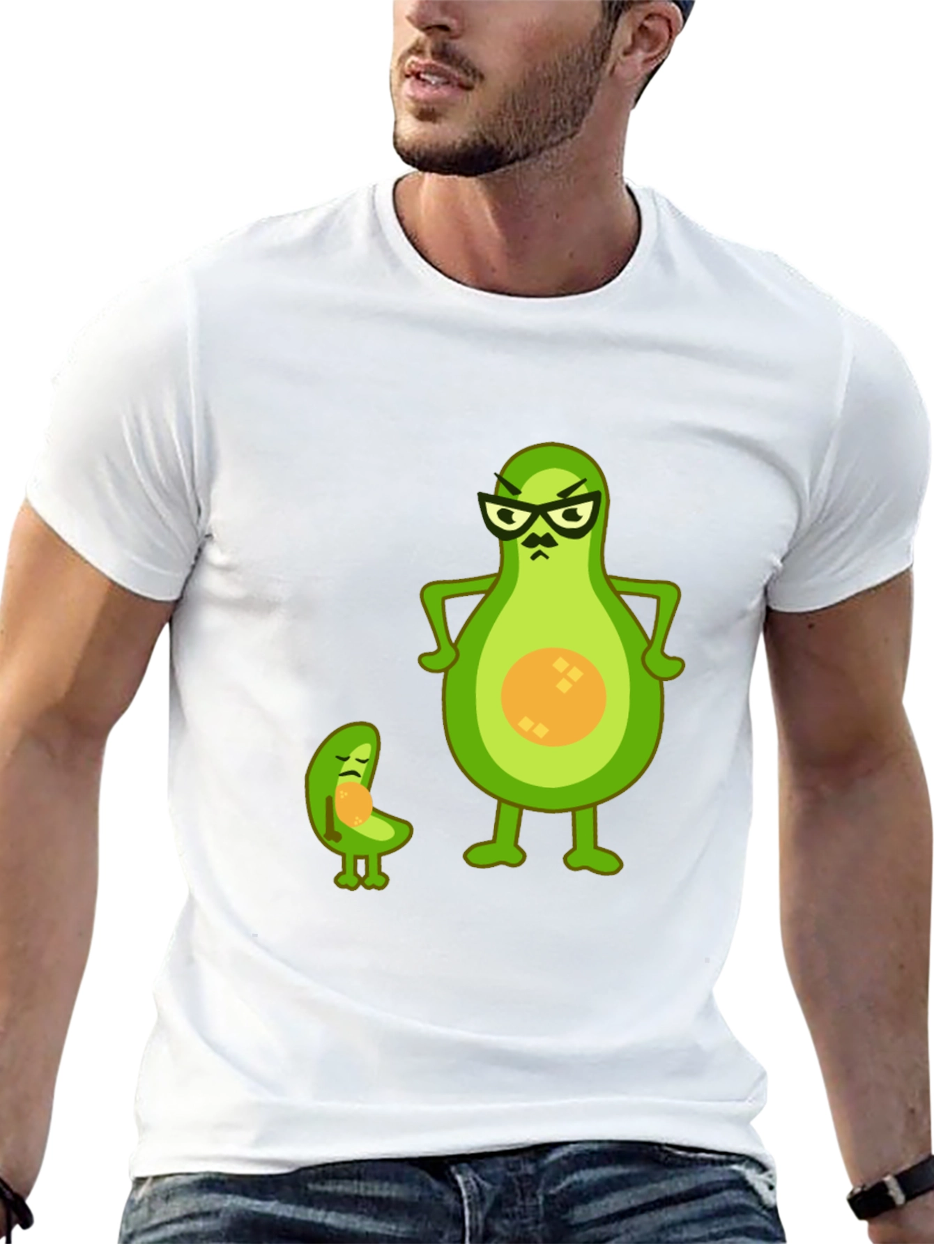 Avocado Dad and Son Graphic Tee - Black