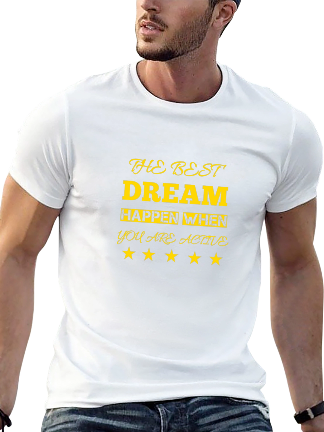 Inspirational Dream Active Black T-Shirt