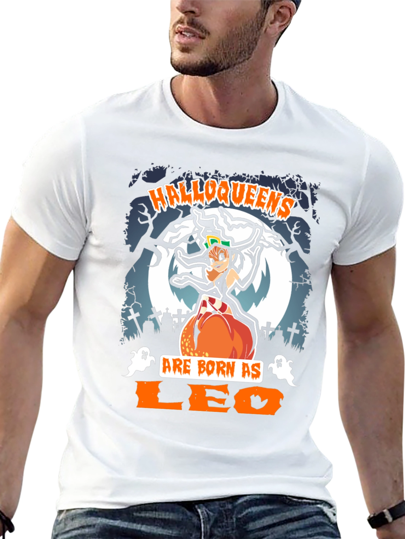Halloqueens Leo T-Shirt: Halloween Zodiac Tee