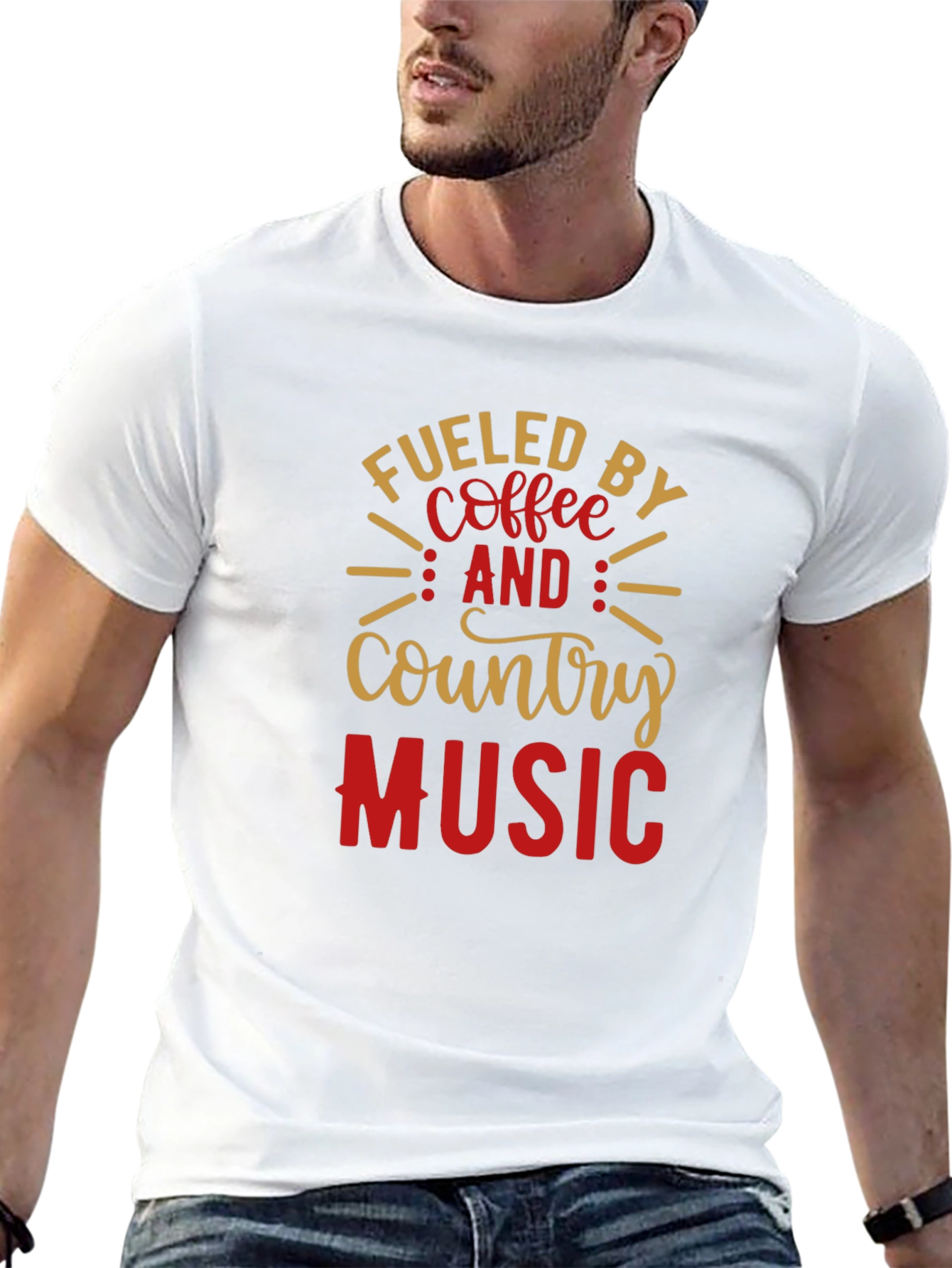Fueled By Coffee & Country Music Graphic Tee