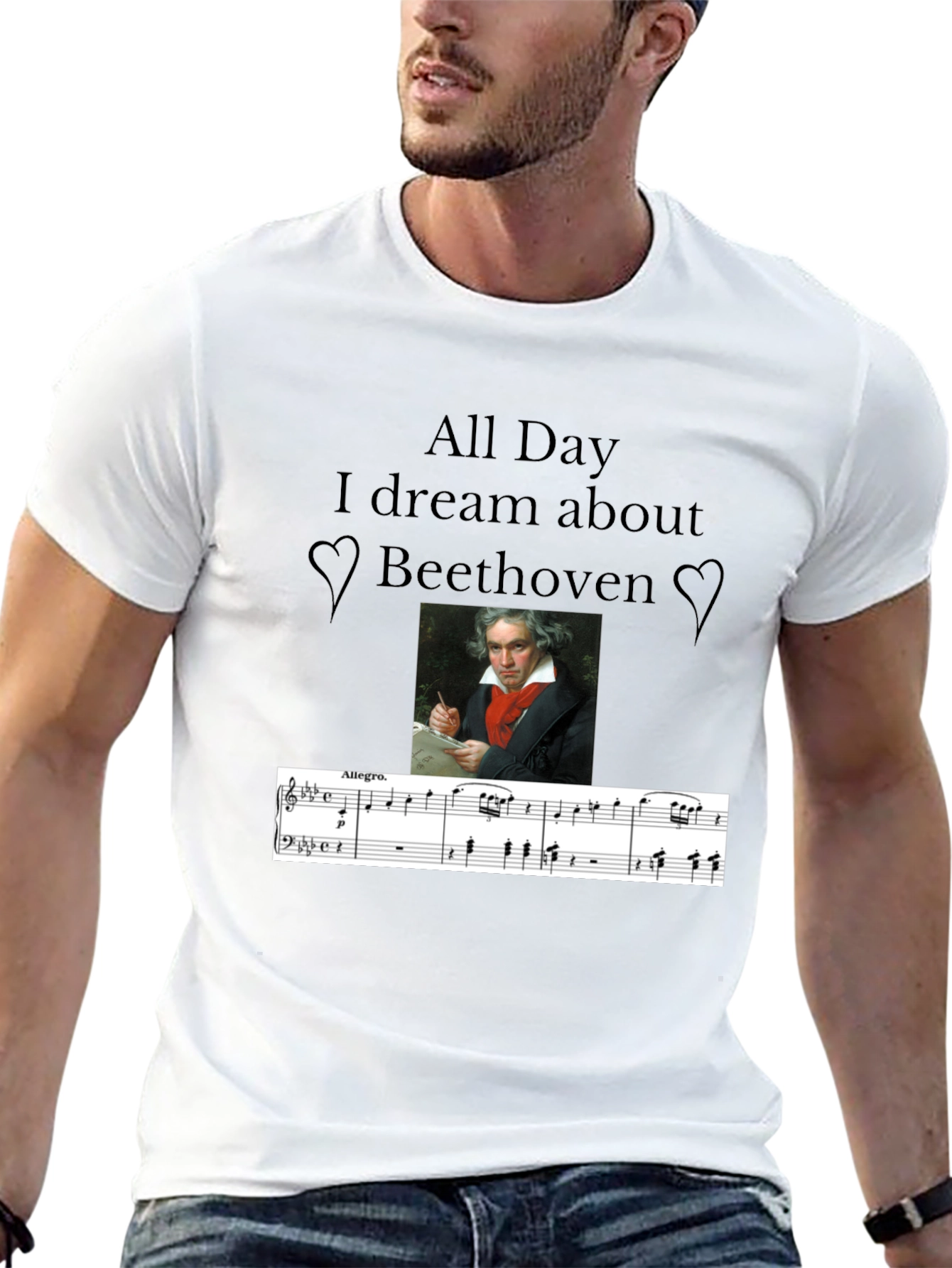 Beethoven Music Lover T-Shirt - All Day I Dream