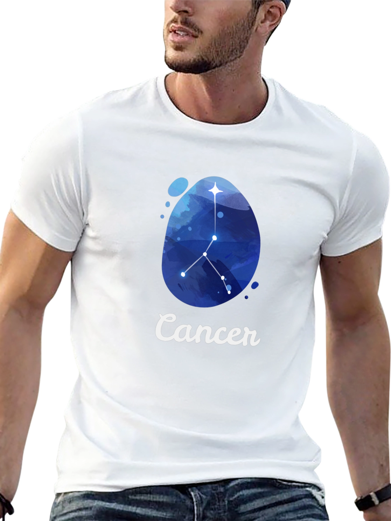 Cancer Zodiac T-Shirt - Stylish Constellation Design
