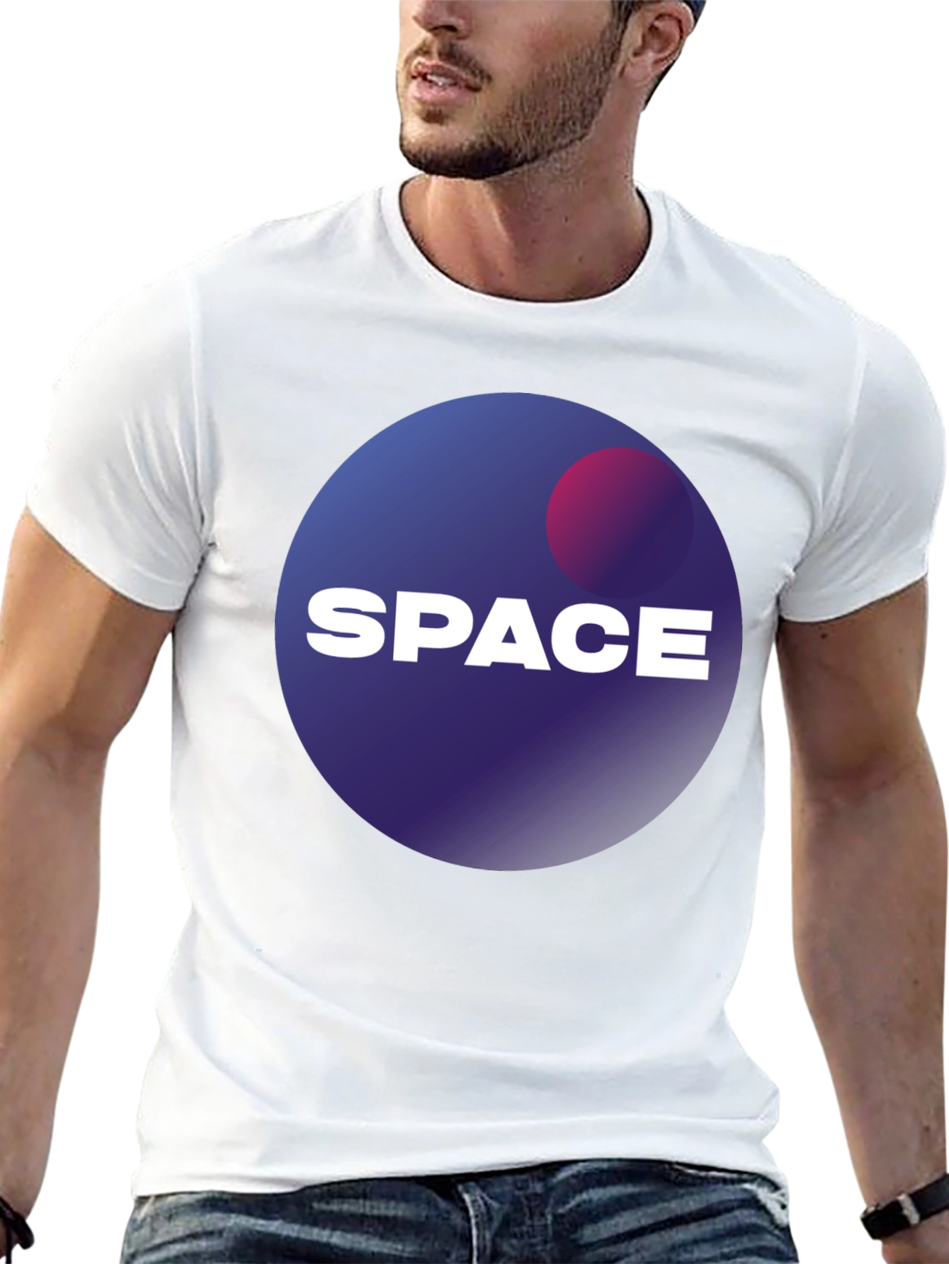 Space Graphic T-Shirt - Galaxy Design