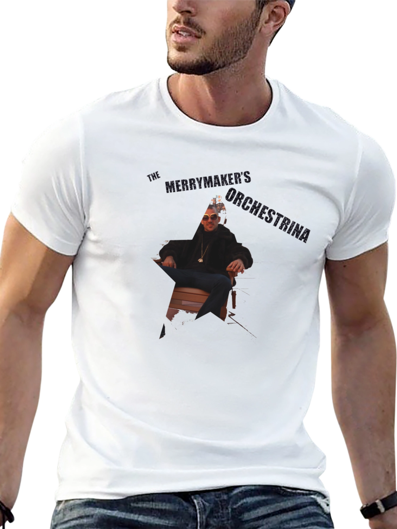 Black Short Sleeve T-Shirt with Graphic Design