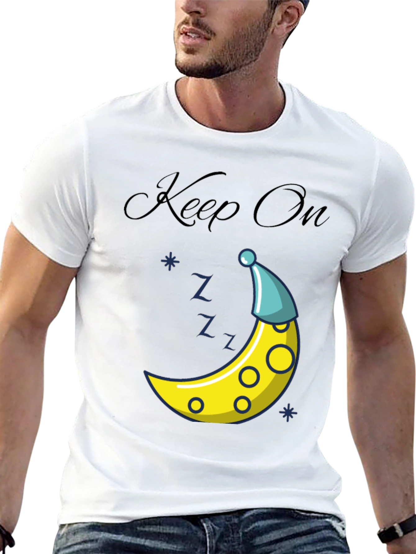 Sleepy Moon T-Shirt - Keep On Dreamin