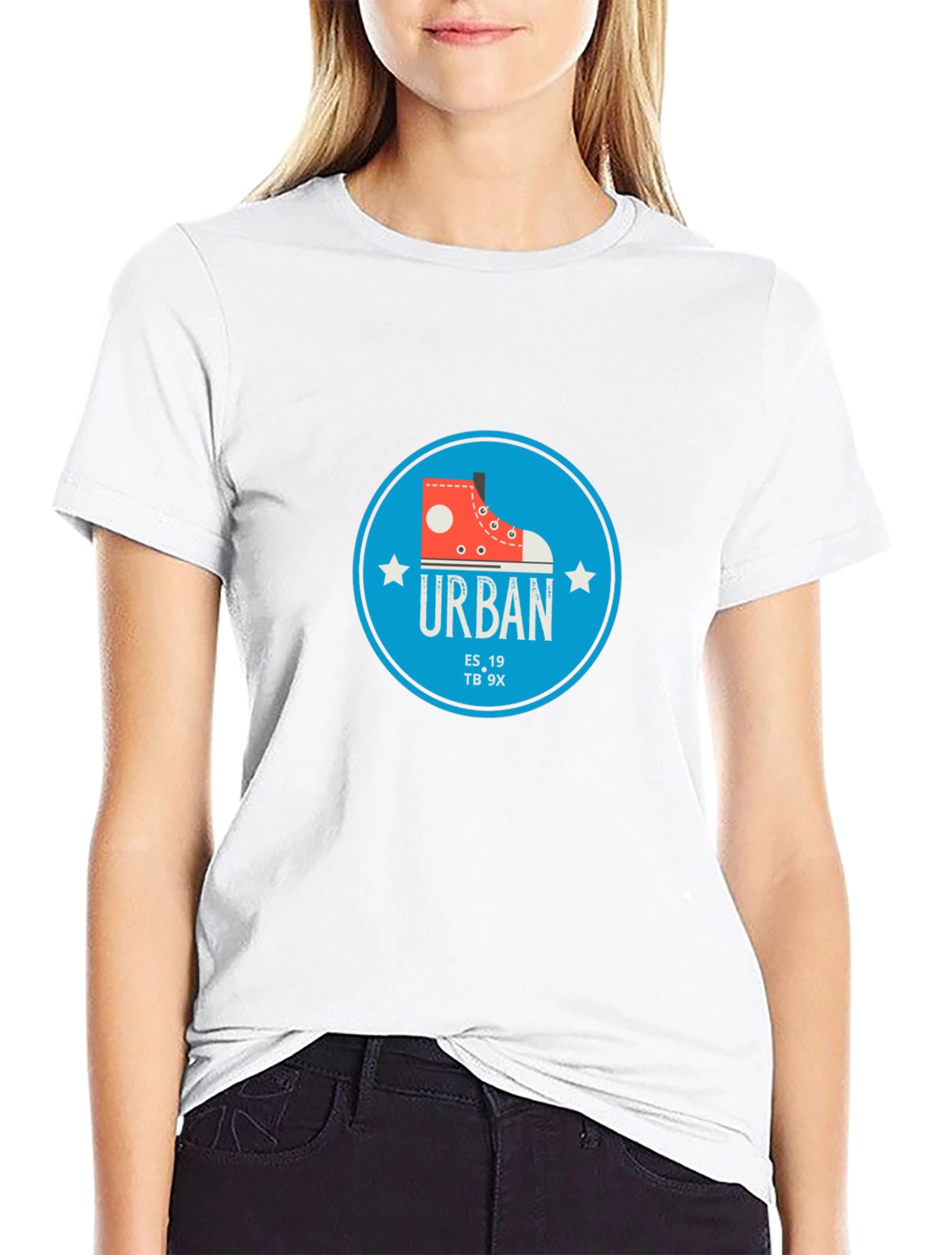 Urban Style Graphic Tee - Classic Black