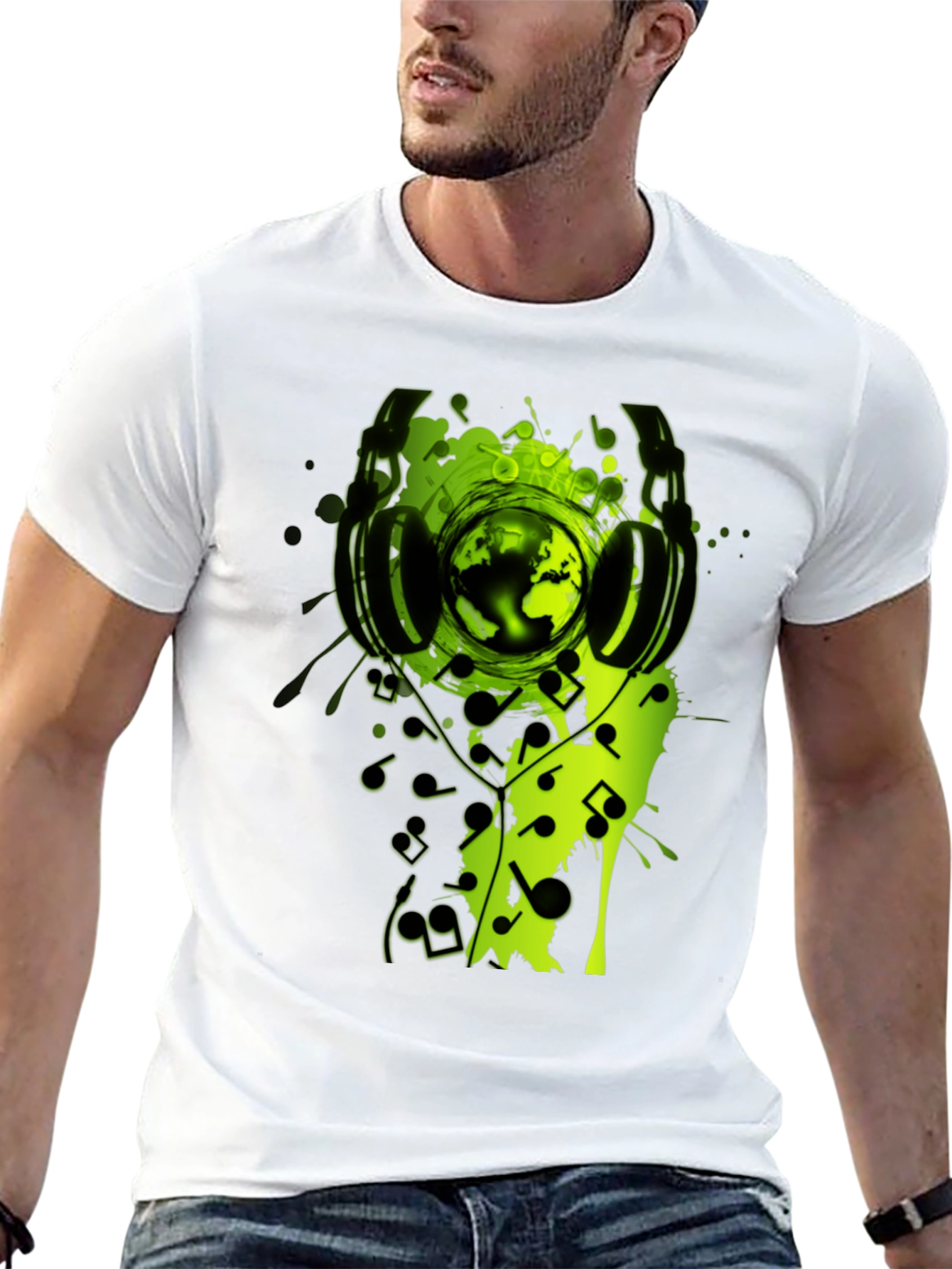 World Music Graphic Tee - Black