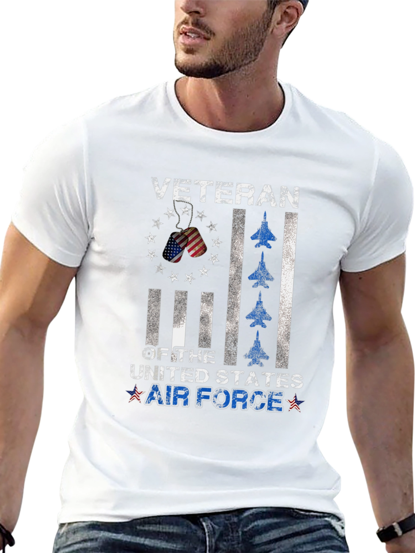 Veteran Air Force T-Shirt - Patriotic Design