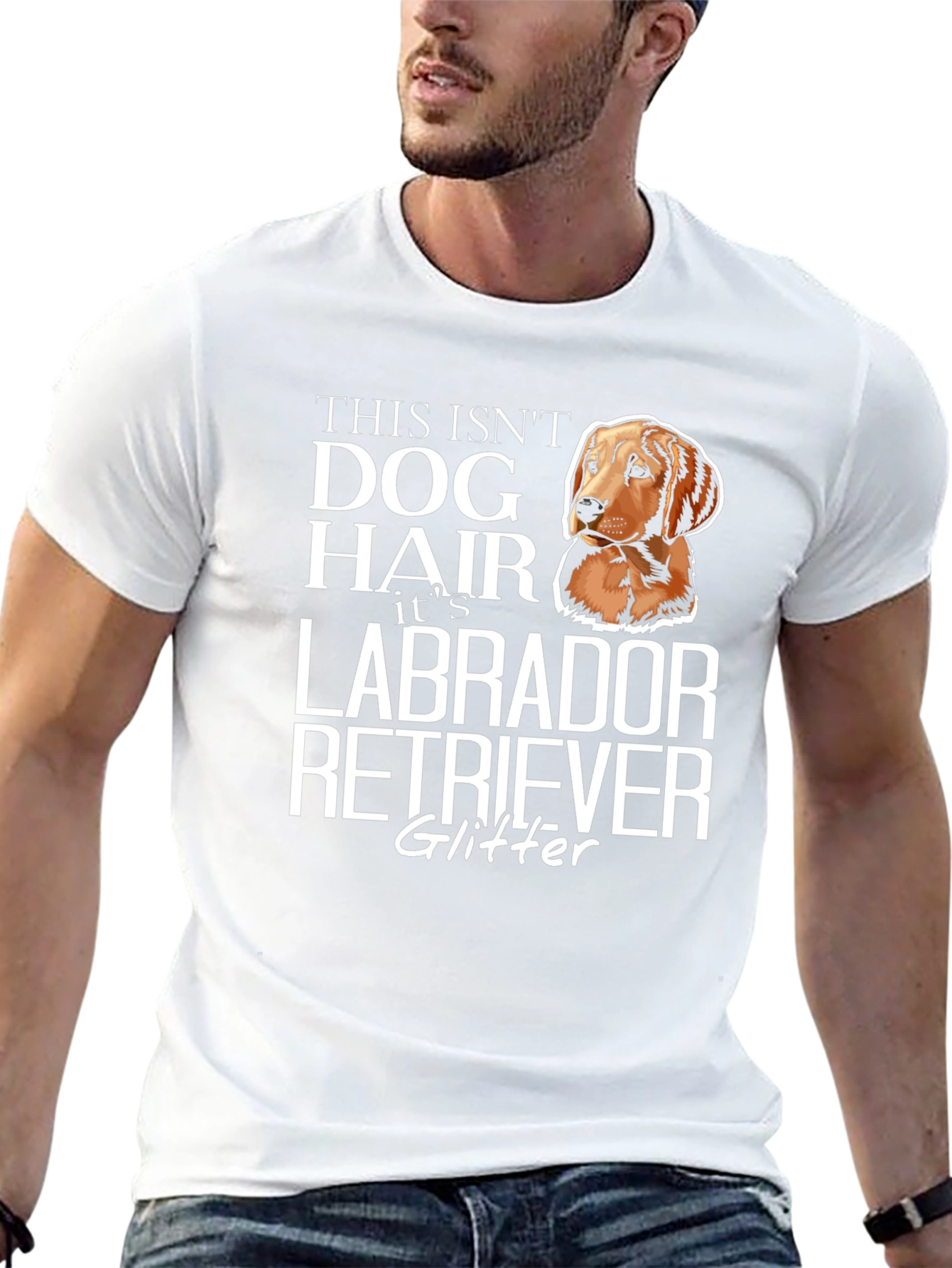 Labrador Retriever Glitter T-Shirt - Dog Lover Tee