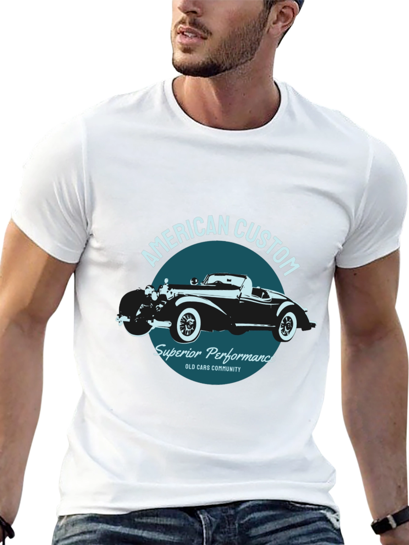 American Custom Car Graphic Tee