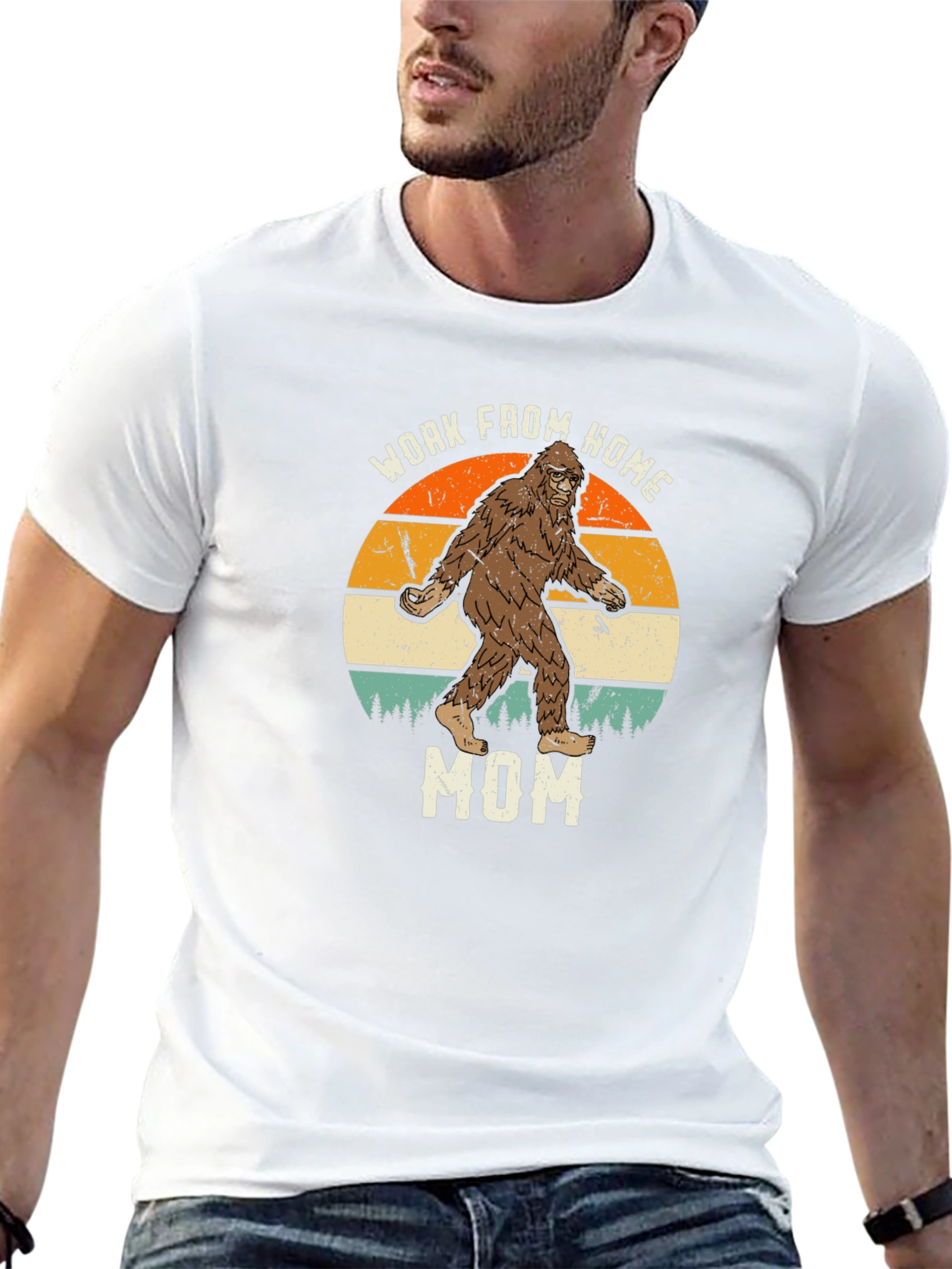 Work From Home Mom Sasquatch T-Shirt