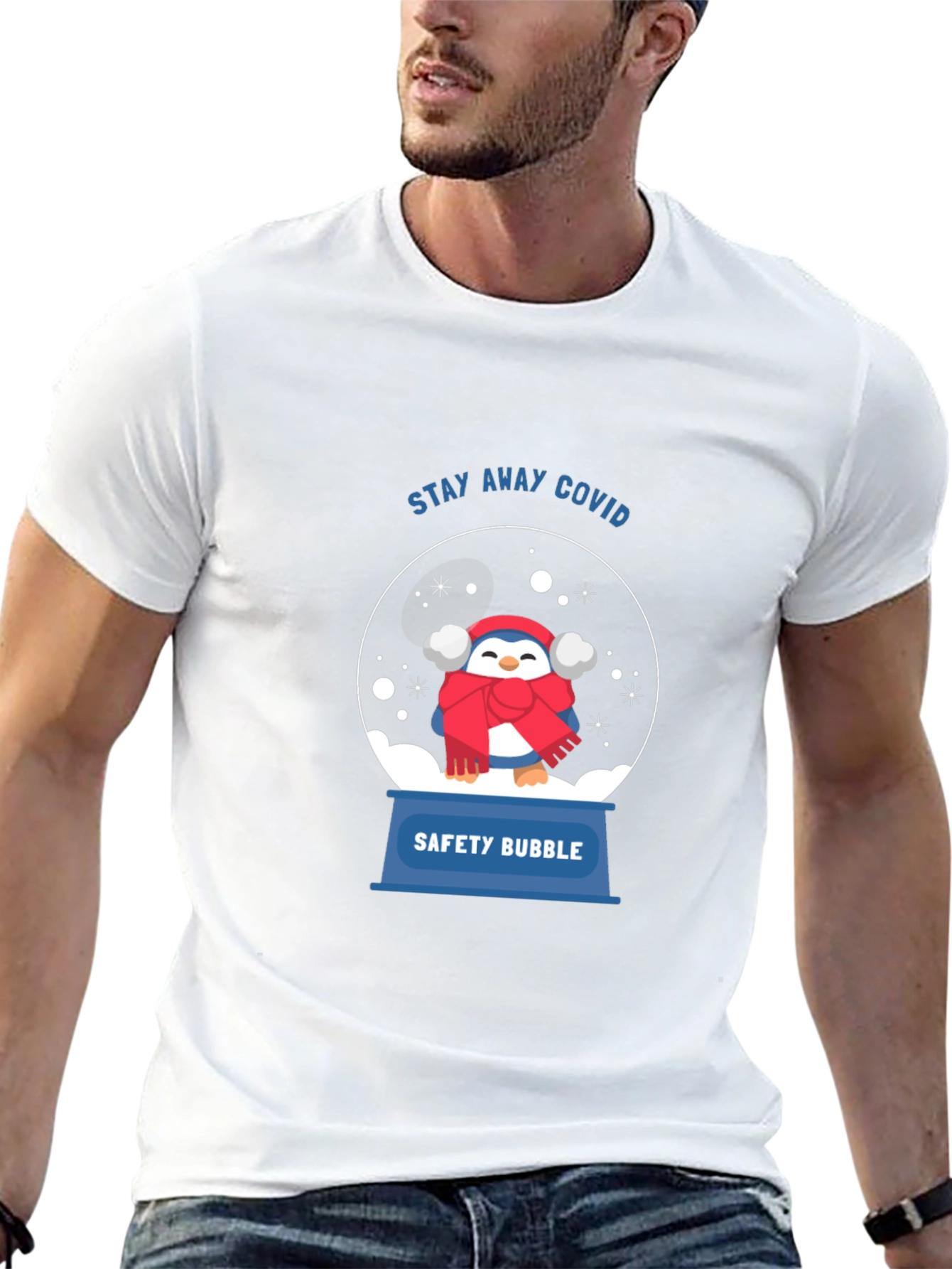 Safety Bubble Penguin Graphic Tee
