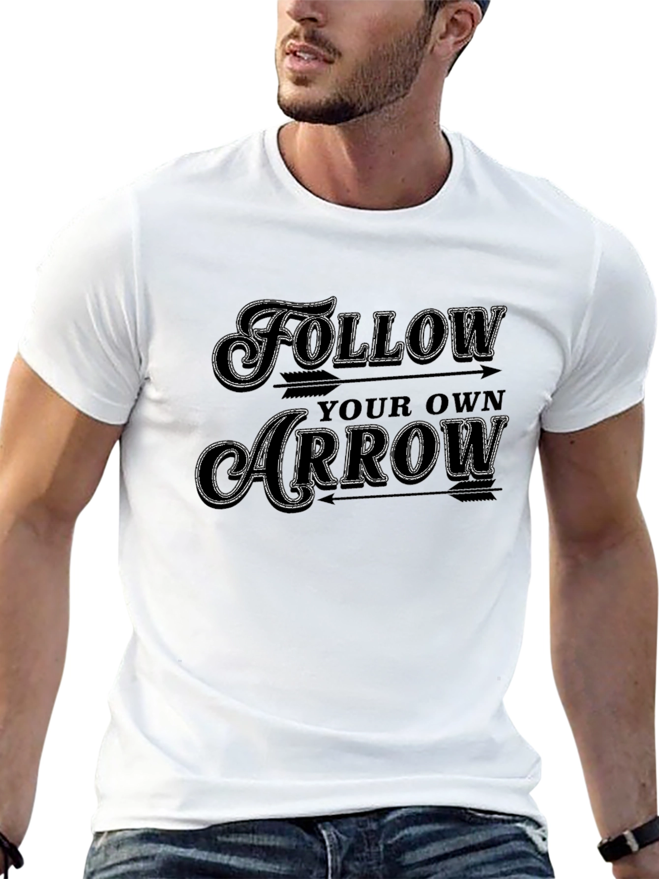Follow Your Own Arrow Graphic Tee - Black T-Shirt