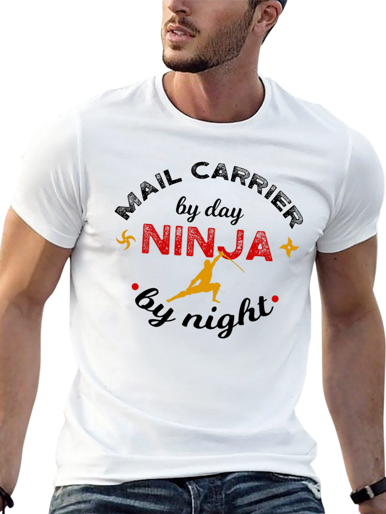 Mail Carrier Ninja T-Shirt - Day & Night