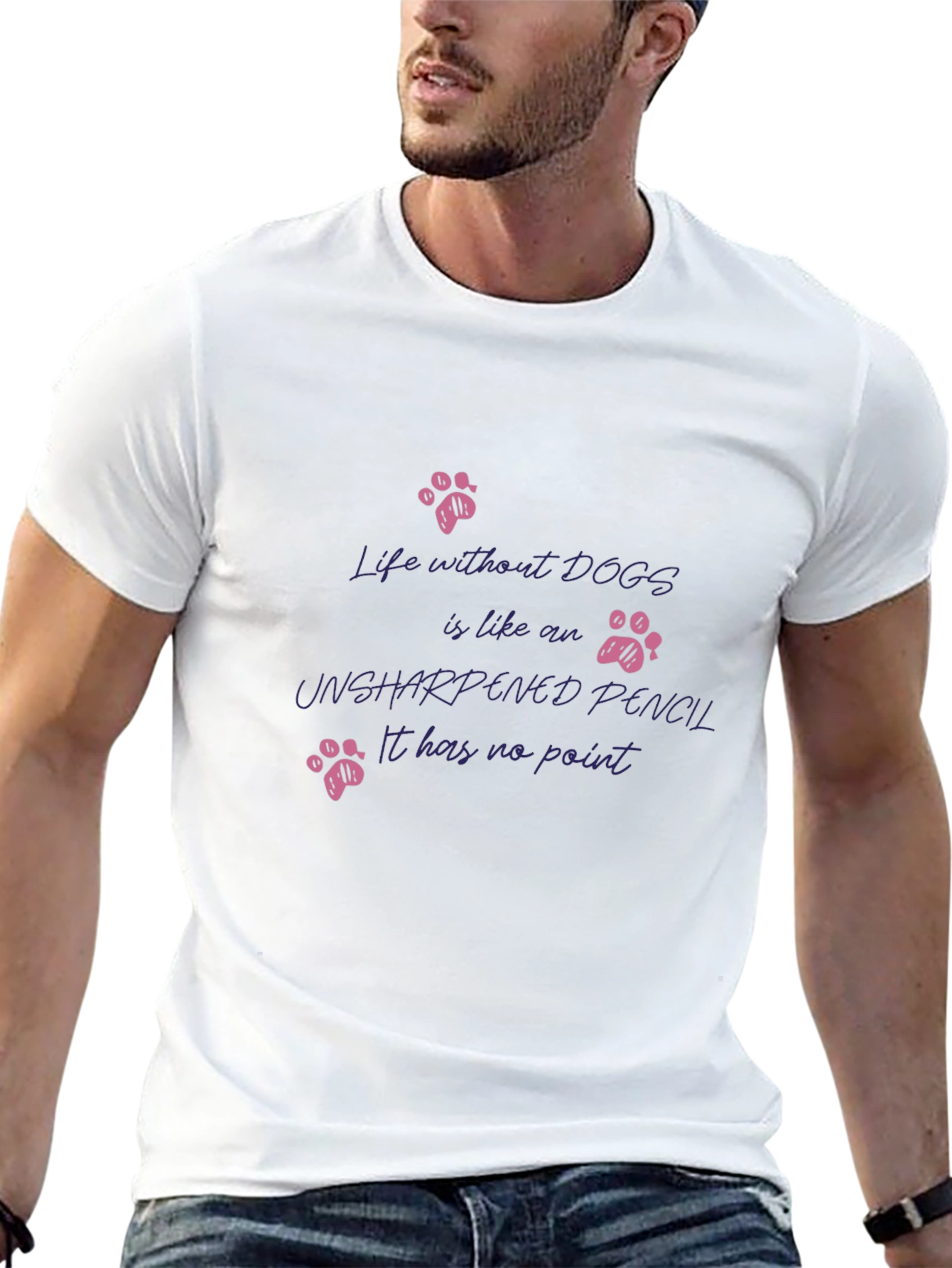 Dog Lover T-Shirt - Life Without Dogs Graphic Tee