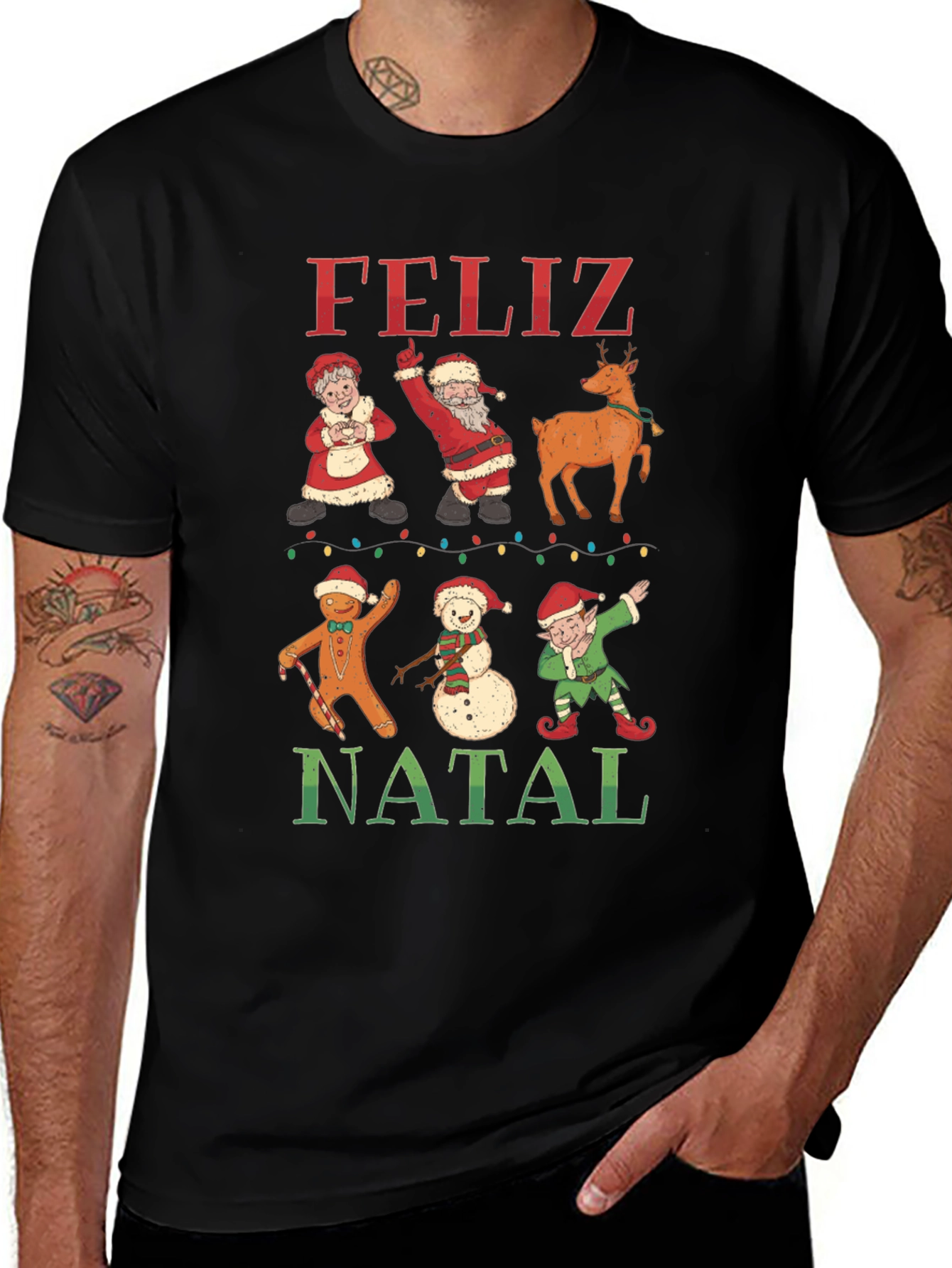 Feliz Natal Christmas Graphic Tee
