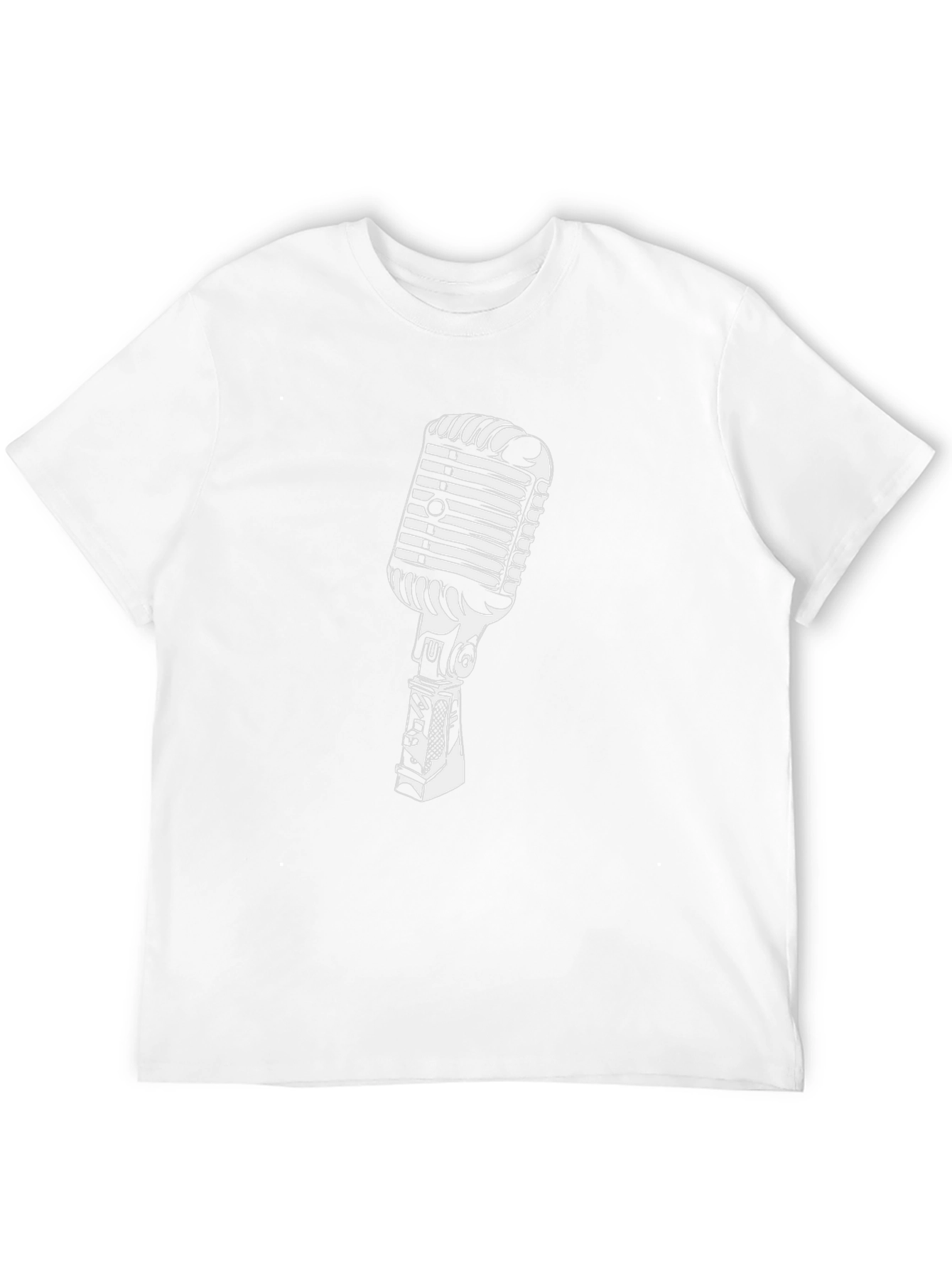 Retro Microphone Graphic T-Shirt