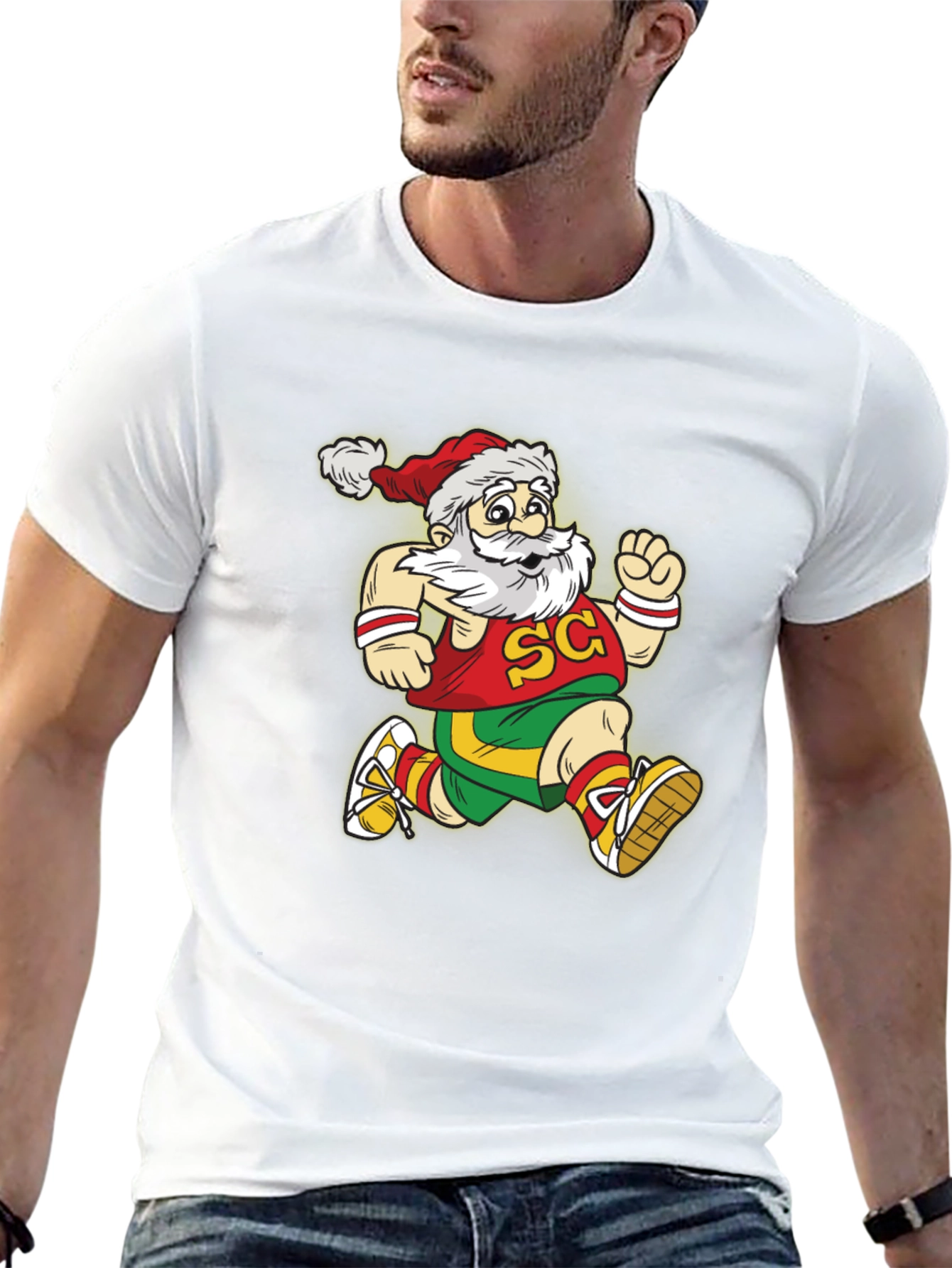 Running Santa Graphic Tee