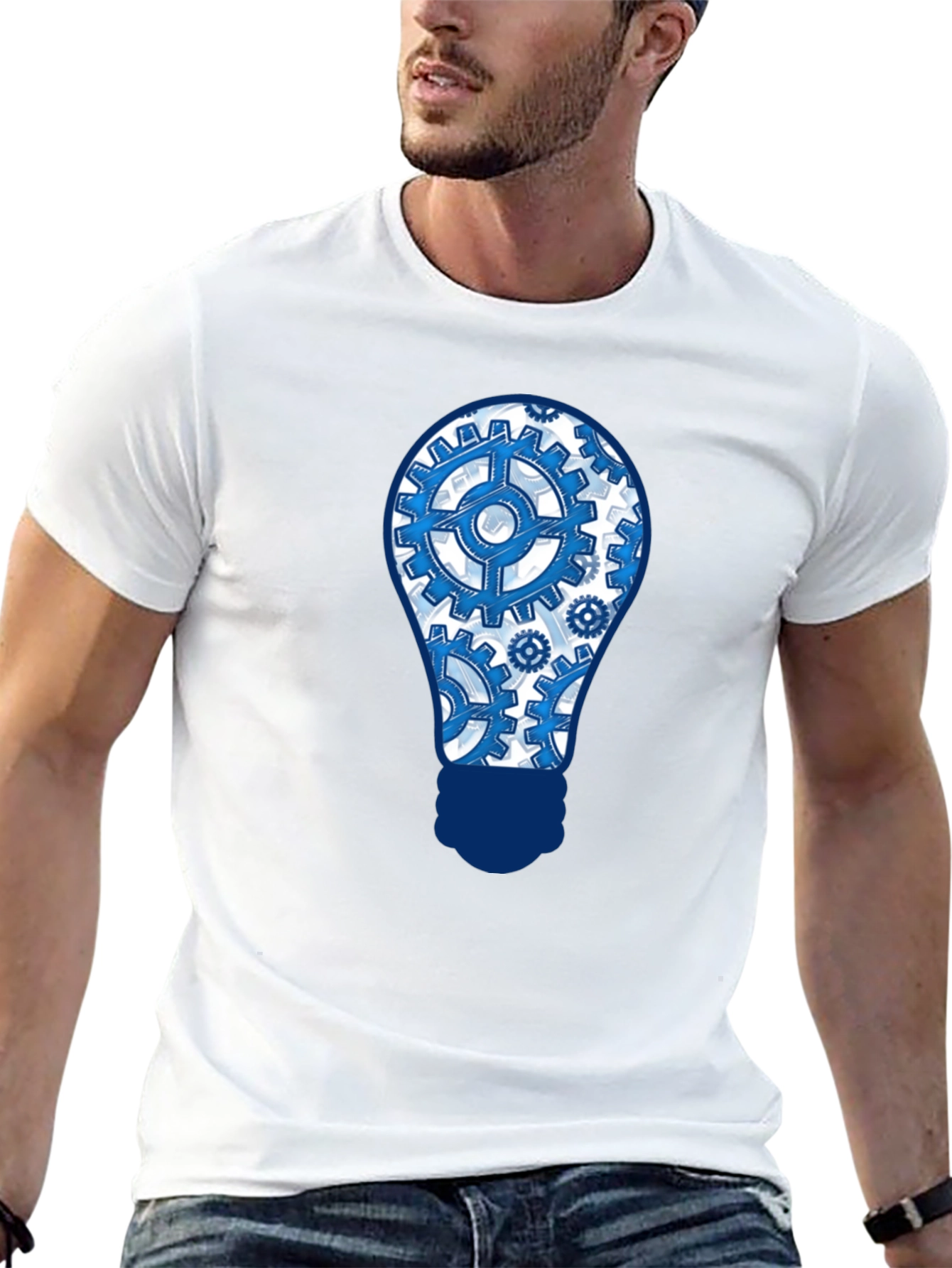 Gear Bulb T-Shirt - Innovation & Style