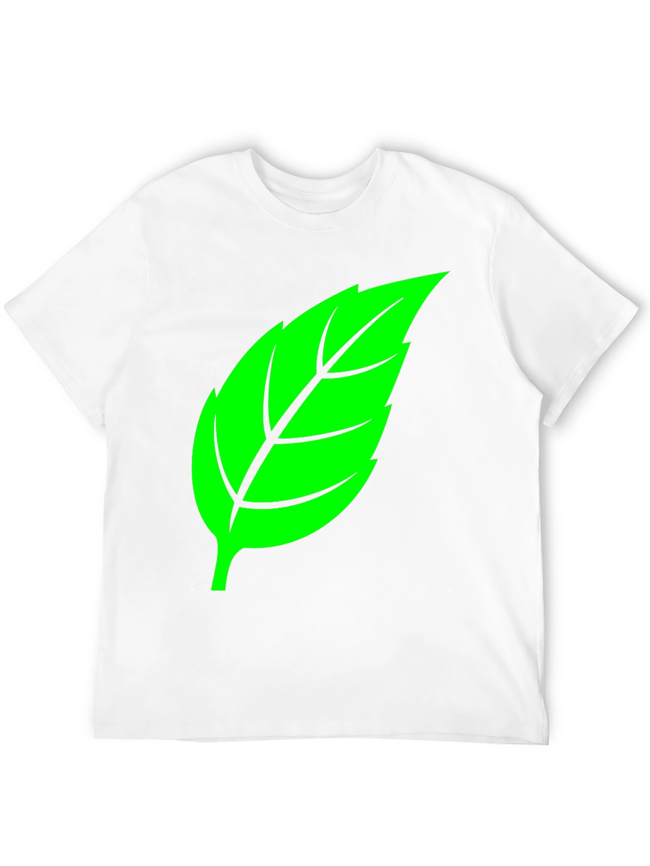 Leaf Graphic Black T-Shirt - Nature Inspired Tee