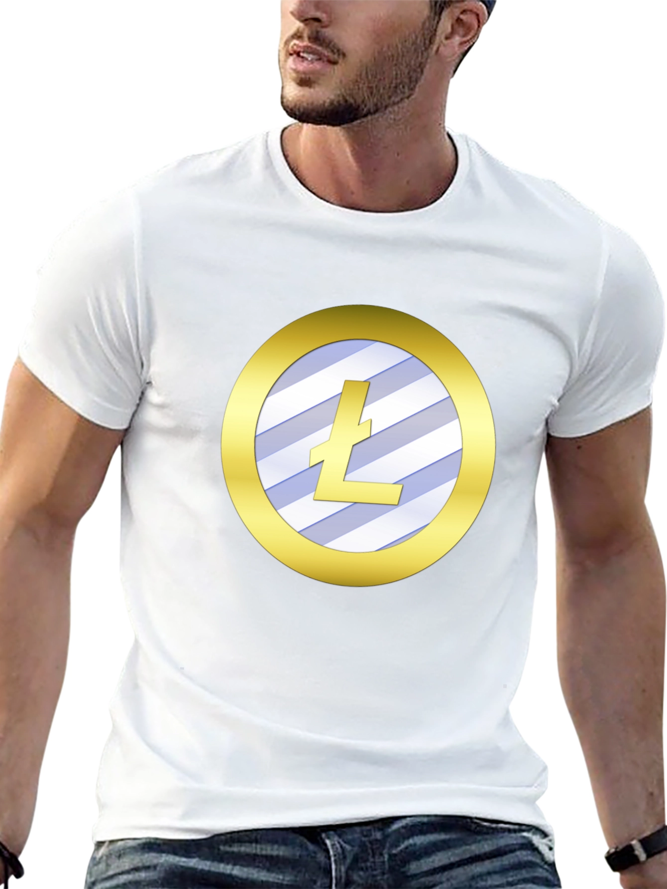 Litecoin Crypto Tee - Sleek Black Shirt