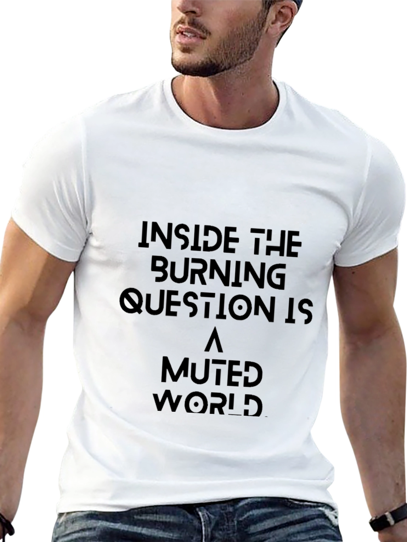 Burning Question Tee - Muted World Graphic Shirt