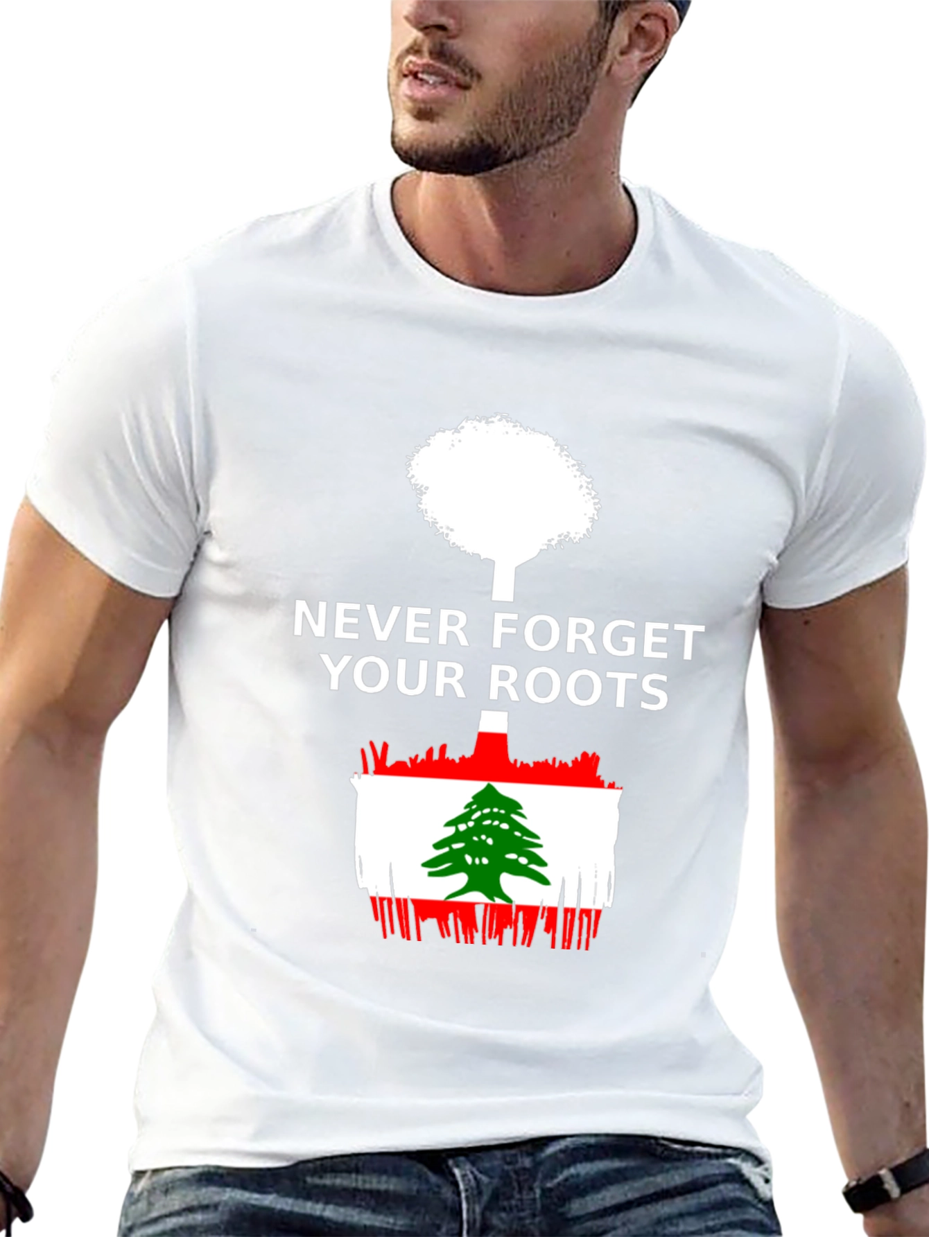 Lebanon Roots T-Shirt - Mens Black Tee