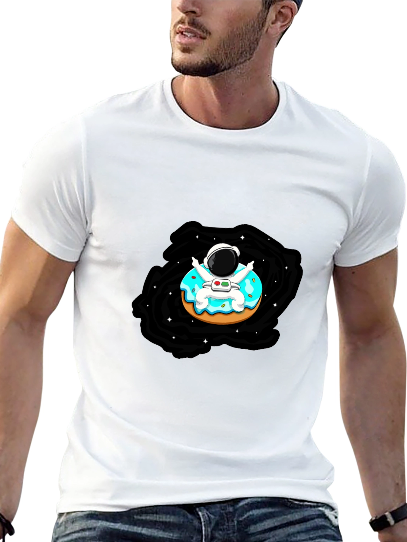 Astronaut Donut T-Shirt - Space Lover Tee