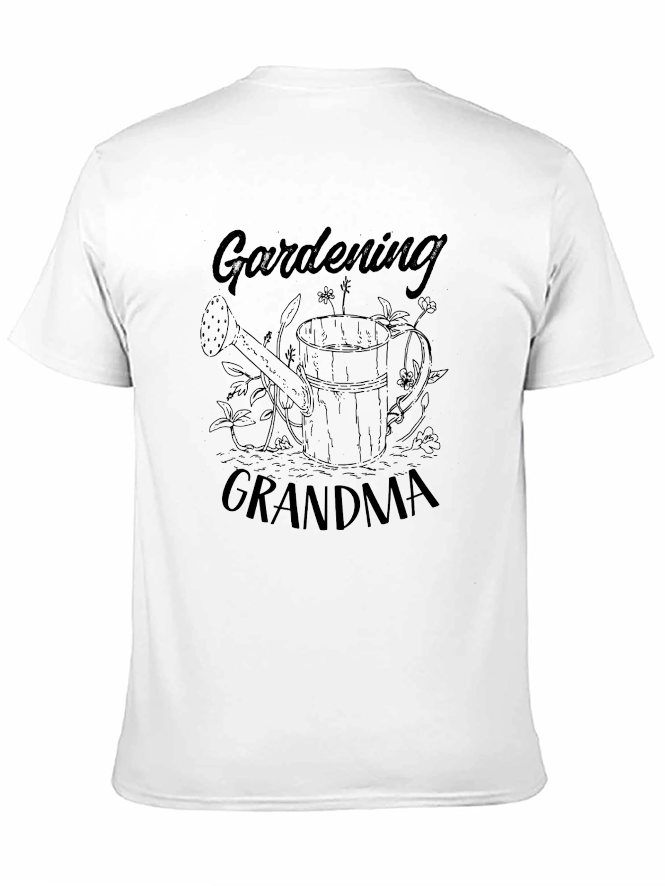 Gardening Grandma Black Graphic Tee