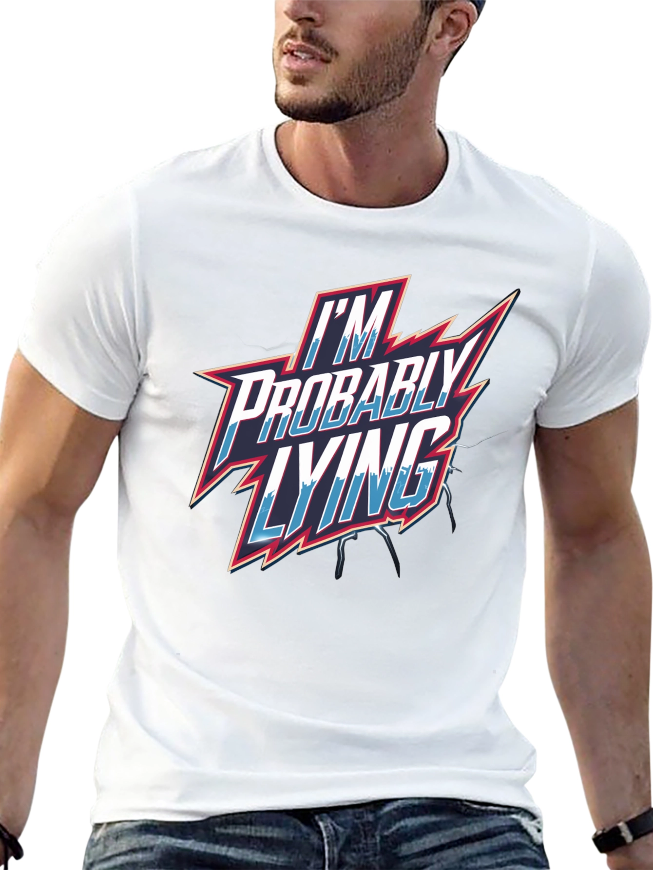 Im Probably Lying Mens Graphic T-Shirt