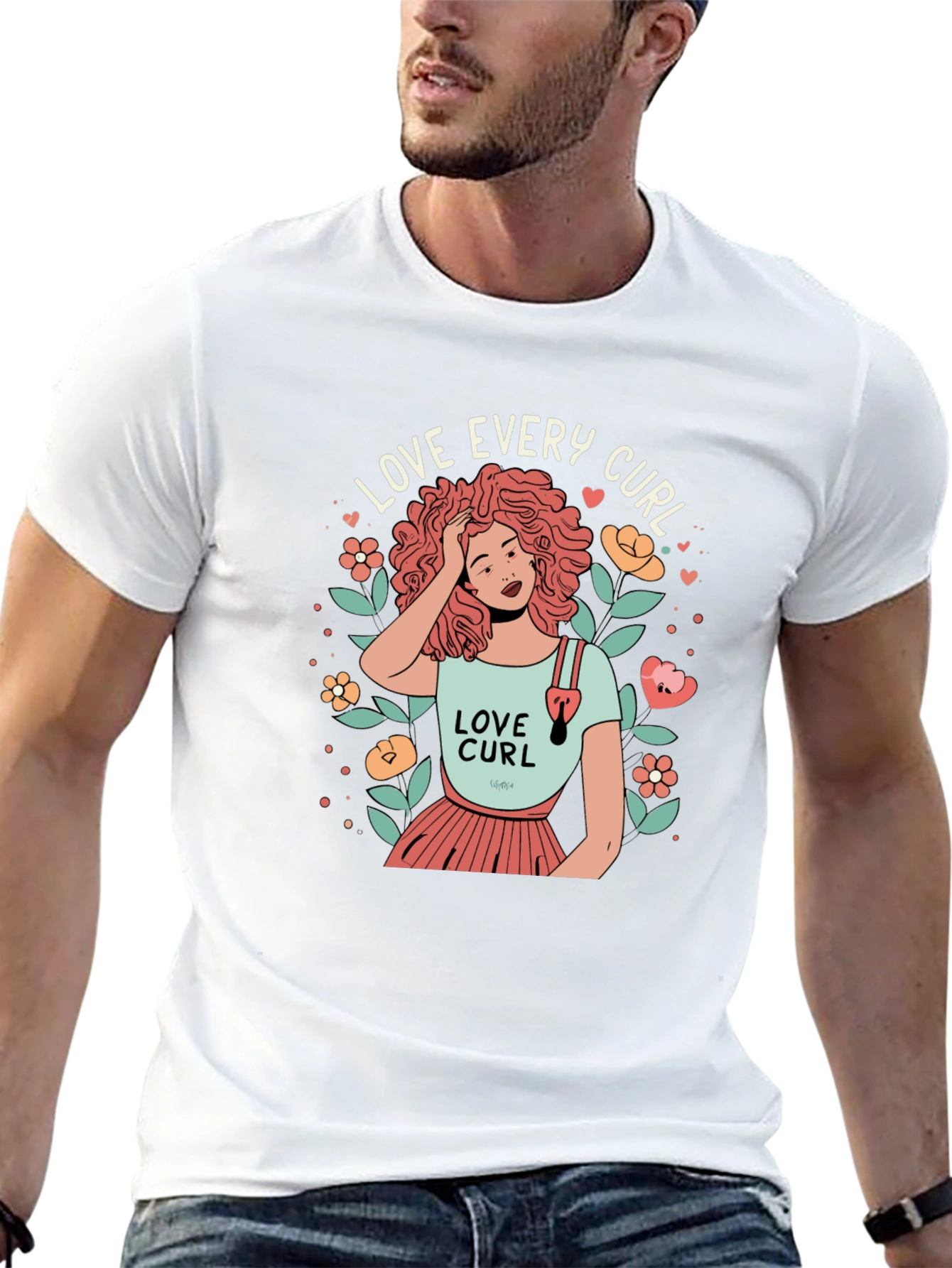 Love Every Curl Graphic Tee