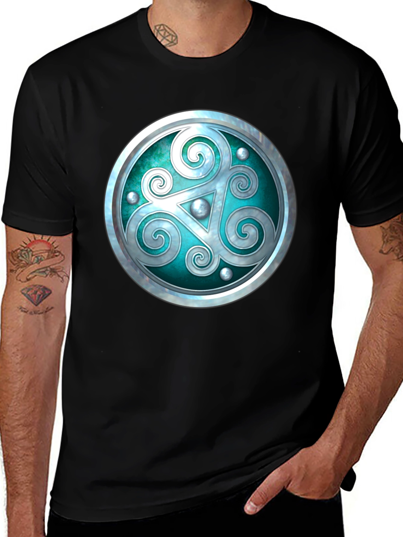 Celtic Triskele T-Shirt: Ancient Symbol Style