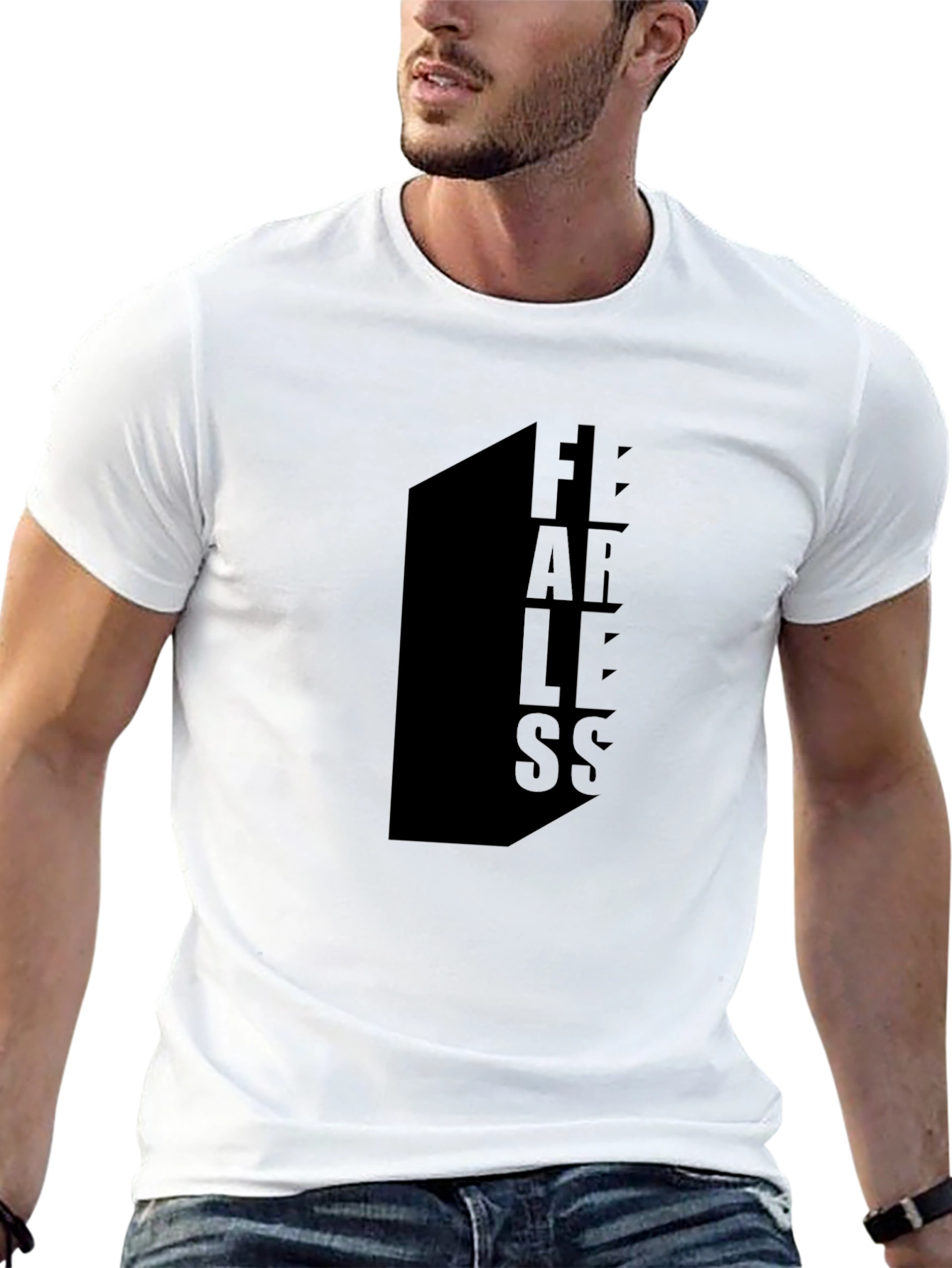 Fearless Black Graphic Tee