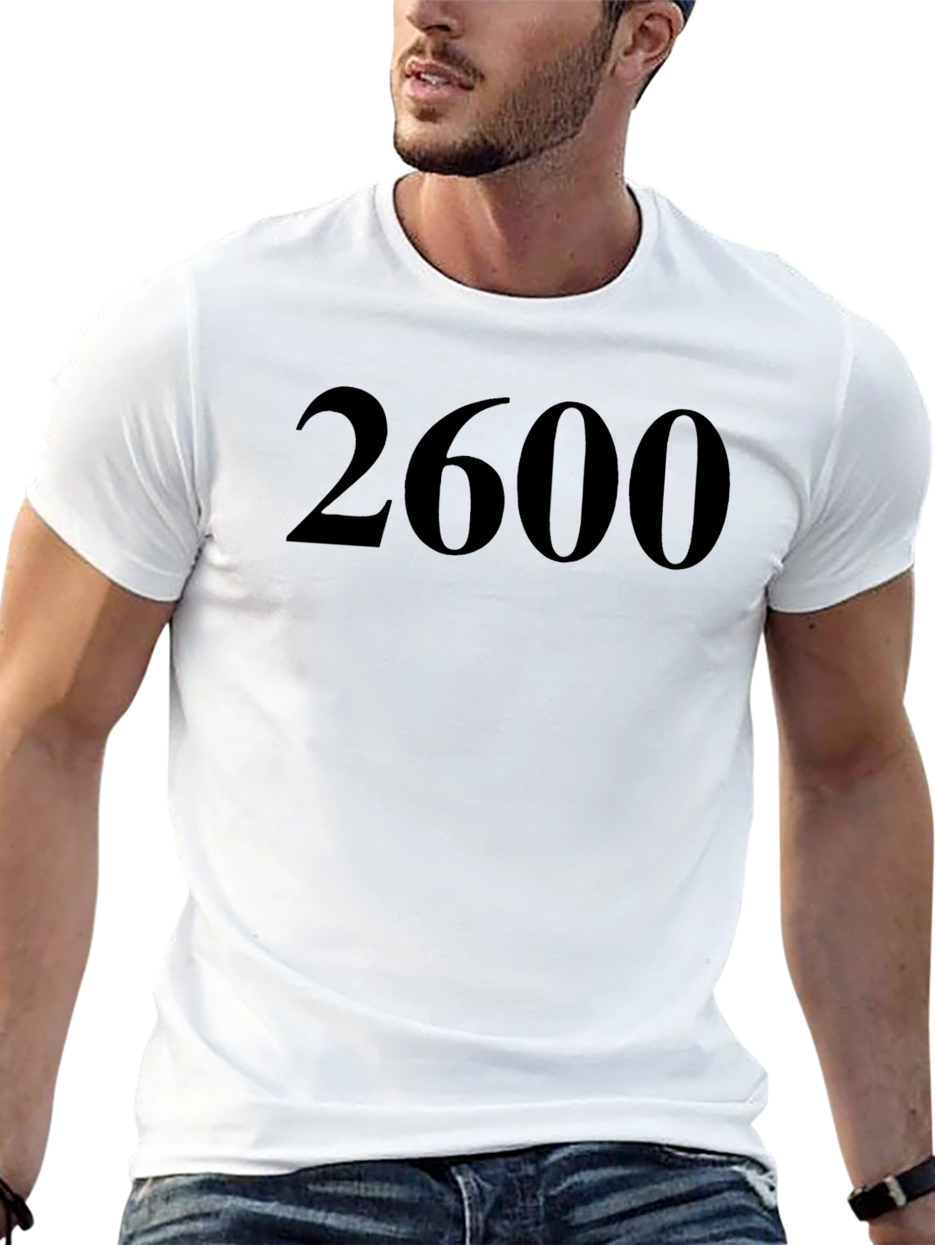2600 Black Graphic T-Shirt