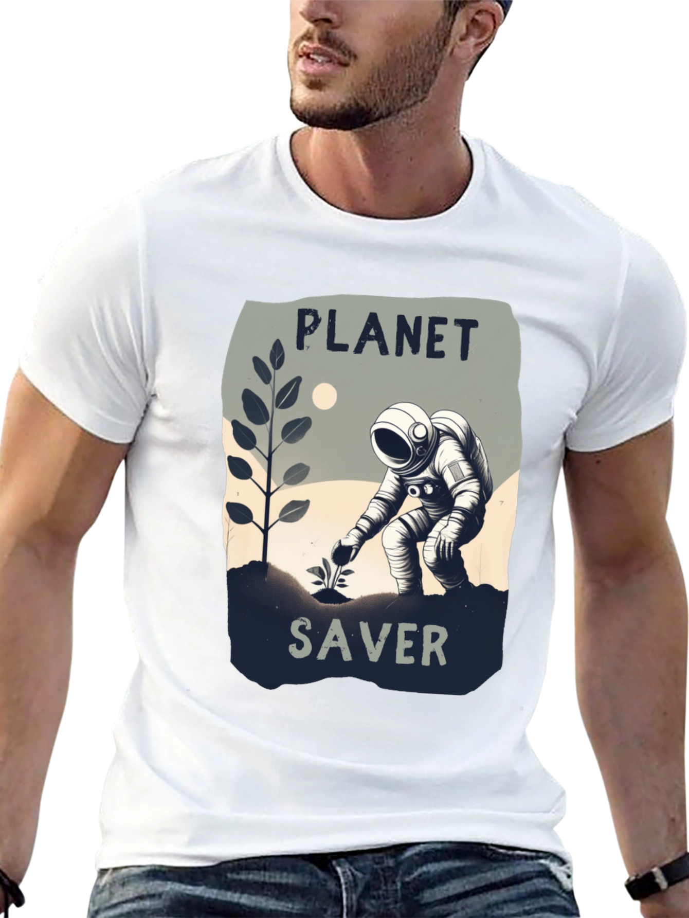 Planet Saver Graphic Tee - Earth Day Activist Shirt