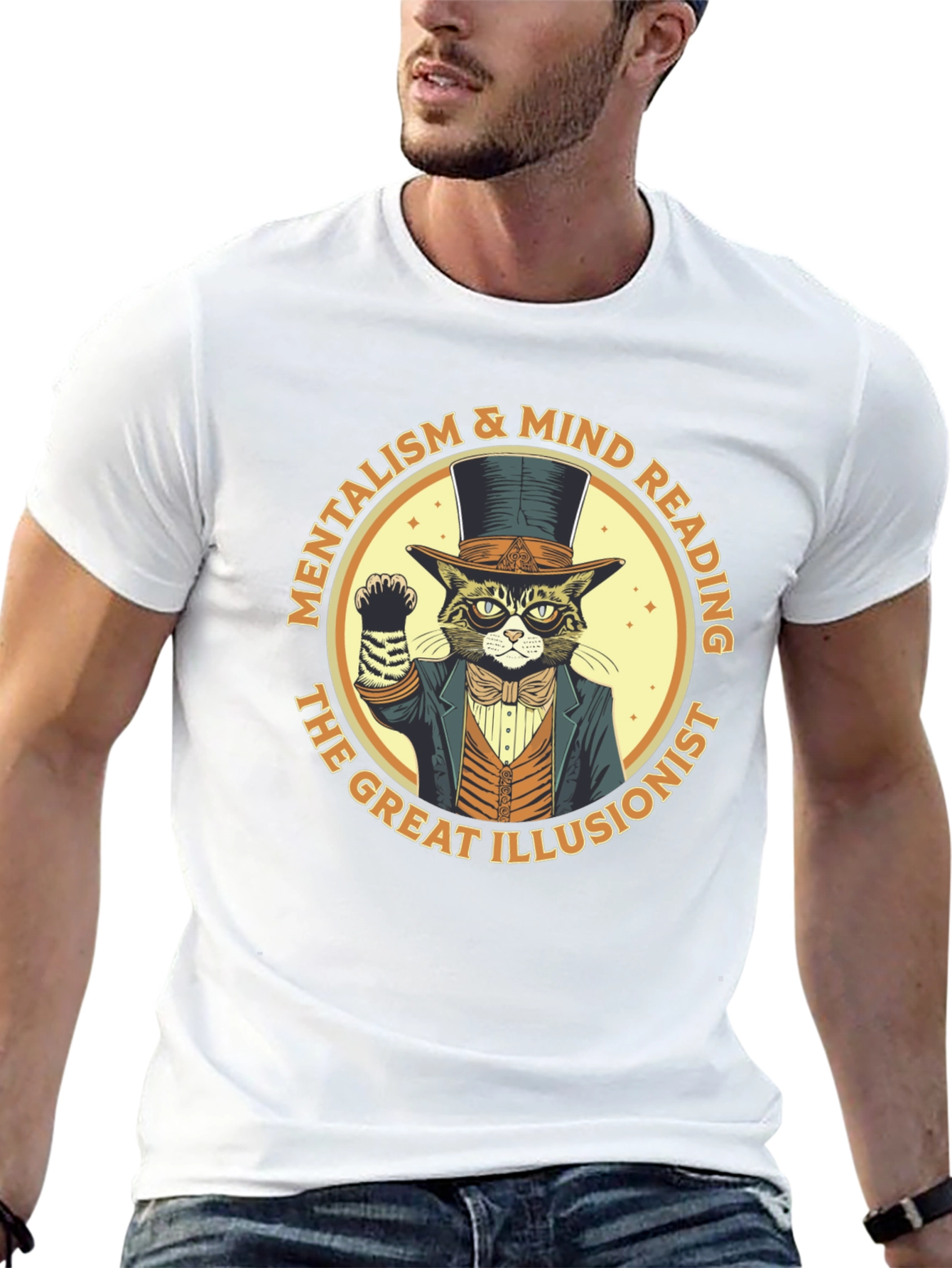 Mentalism & Mind Reading Cat T-Shirt