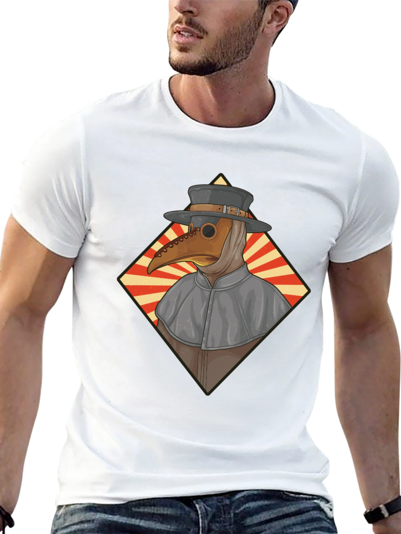 Plague Doctor Graphic Tee - Black